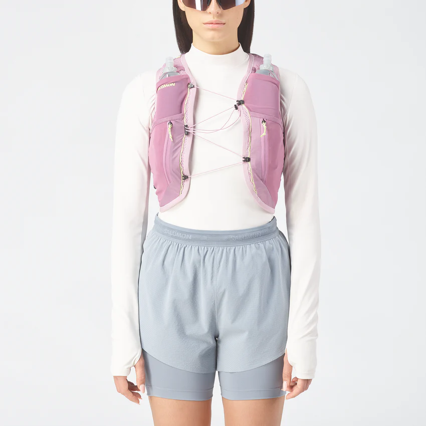 SALOMON ACTIVE SKIN 12 WOMEN ウィメンズ ランニングベスト（フラスク付）