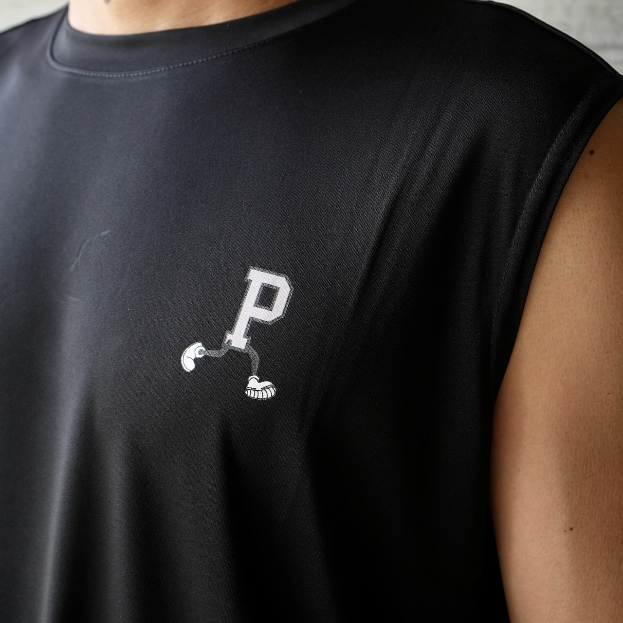PROGRESS RUNNING CLUB "P RUNNER" Quick dry & UV care N/SLV