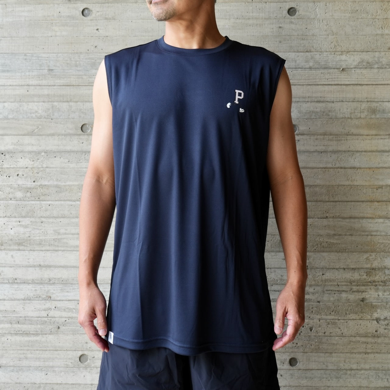 PROGRESS RUNNING CLUB "P RUNNER" Quick dry & UV care N/SLV