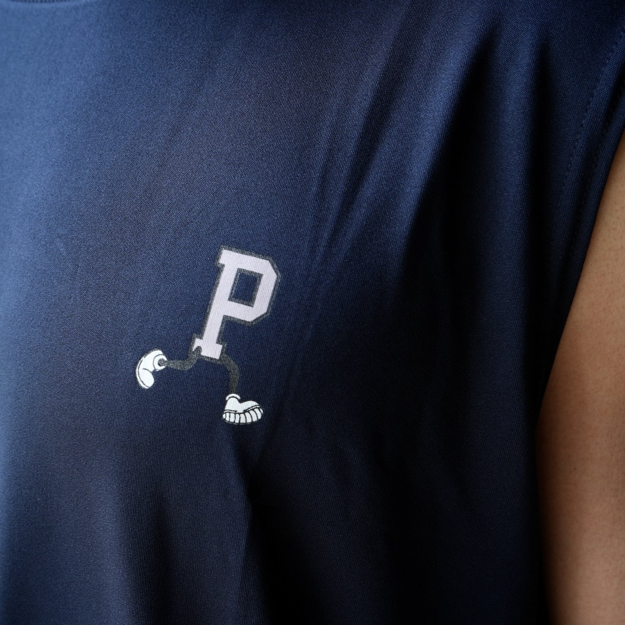 PROGRESS RUNNING CLUB "P RUNNER" Quick dry & UV care N/SLV