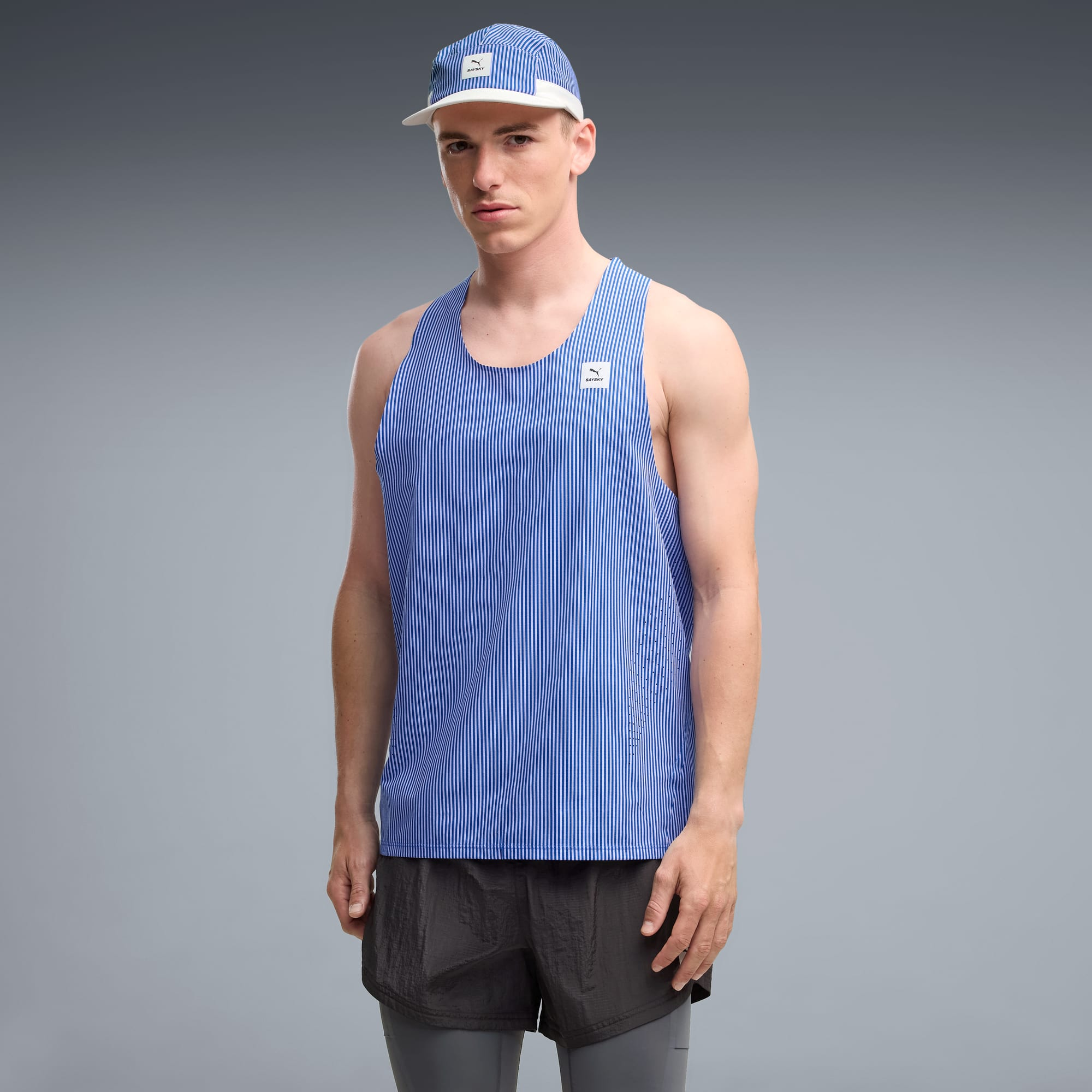 PUMA X SAYSKY ULTRAWEAVE SINGLET（Men's）Cobalt Glaze