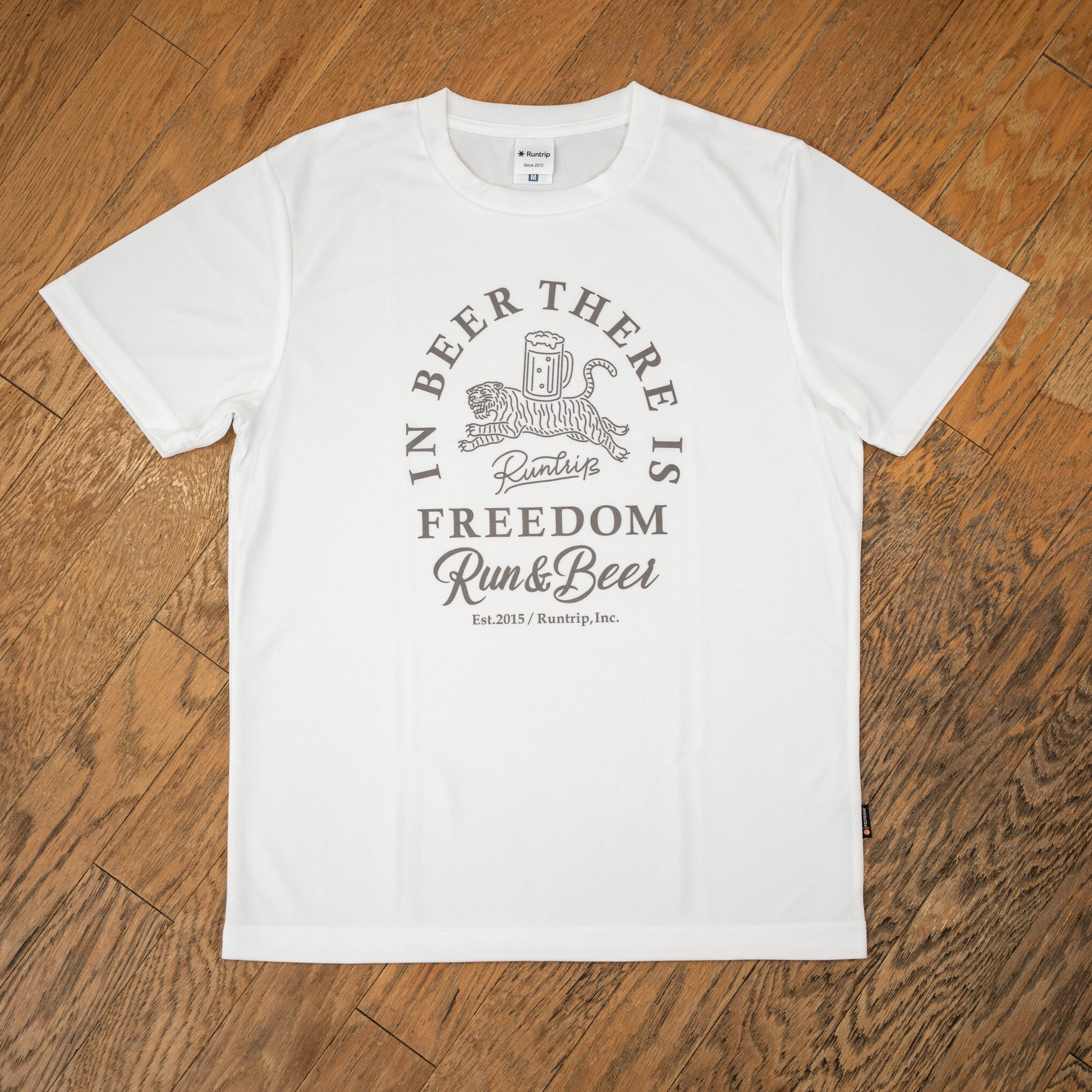 【展示サンプル】Run & Beer "IN BEER THERE IS FREEDOM" Tee