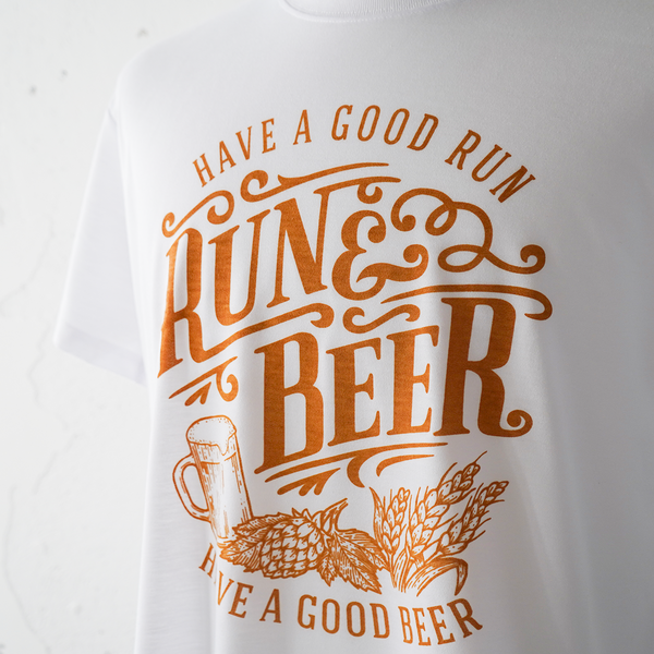 DRY VOLTEX | Run &amp; Beer Tee Limited Beer Color (White)