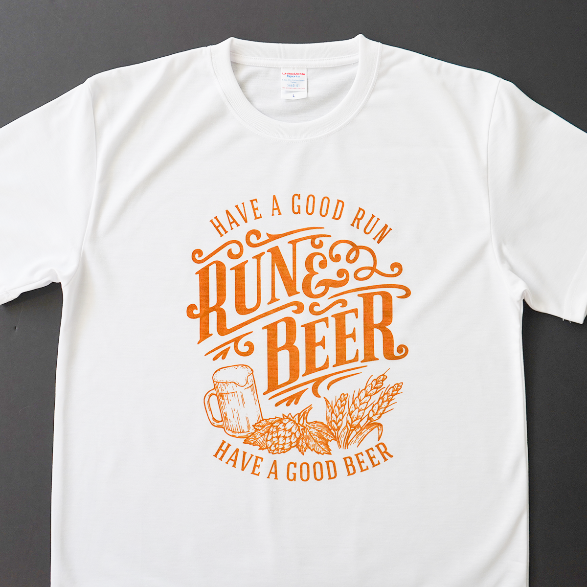 DRY VOLTEX | Run & Beer Tee Limited Beer Color (White)