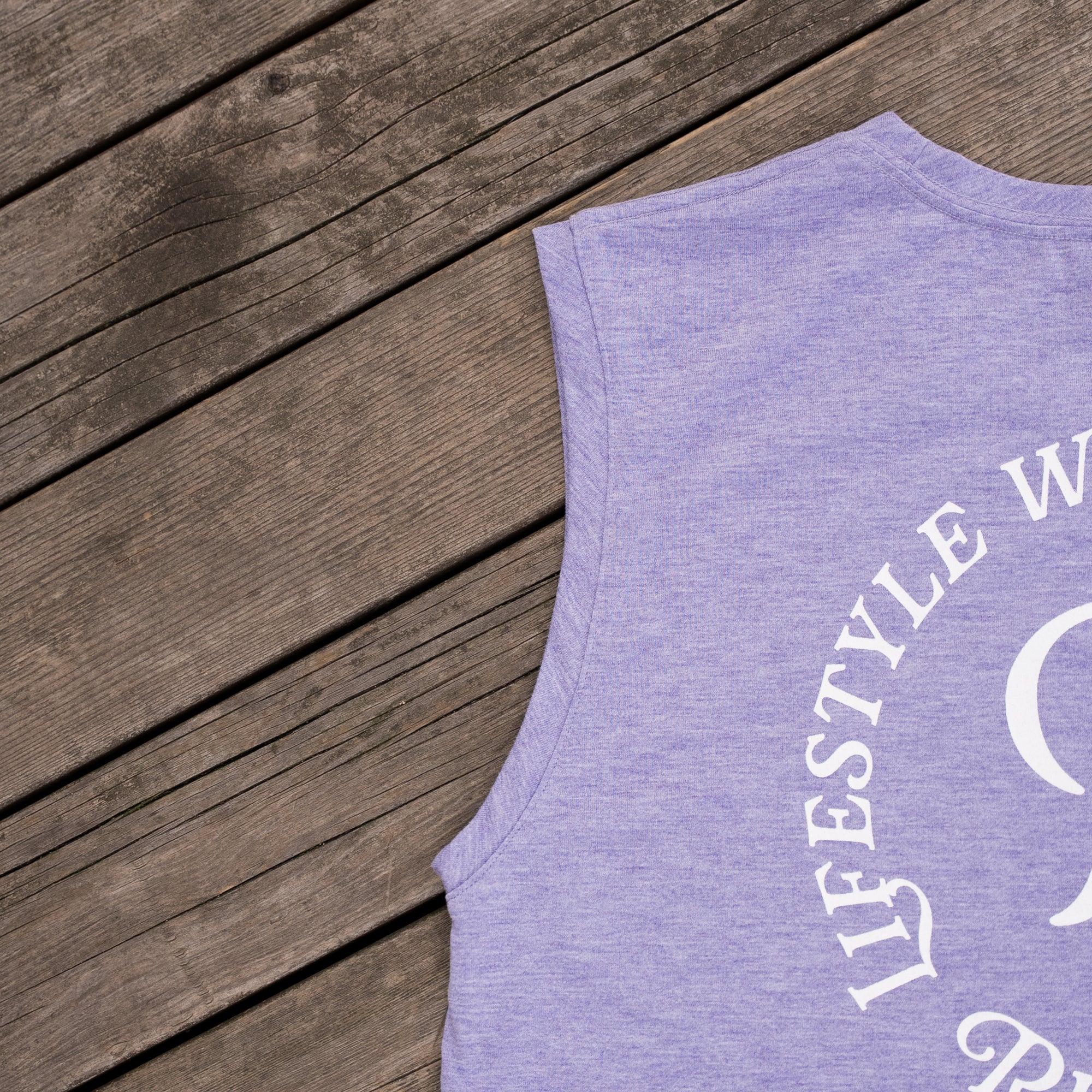 Rt Logo "LIFESTYLE WITH RUNNING" Sleeve-less Tee