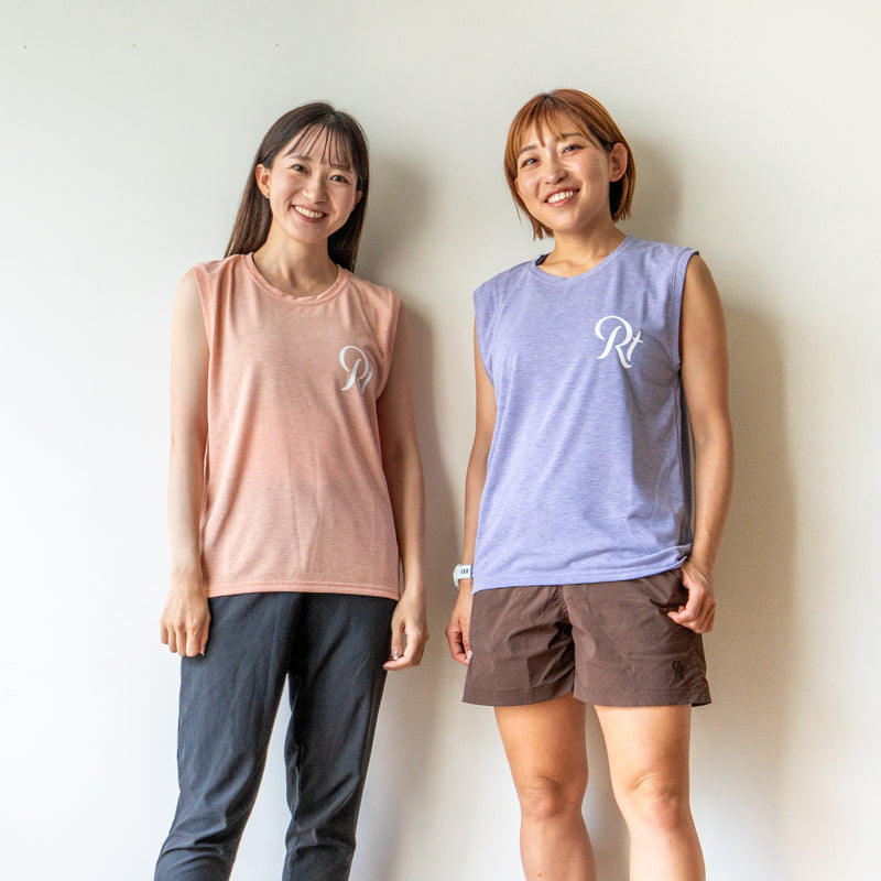 Rt Logo "LIFESTYLE WITH RUNNING" Sleeve-less Tee
