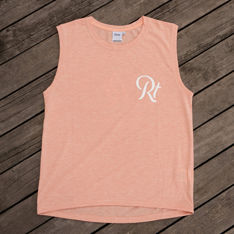 Rt Logo "LIFESTYLE WITH RUNNING" Sleeve-less Tee