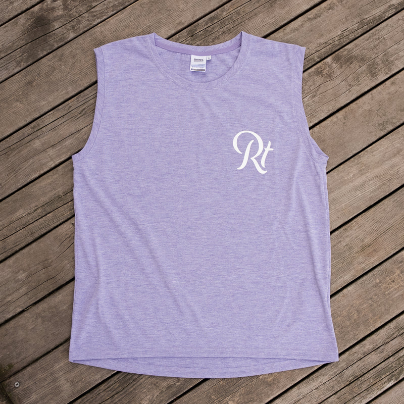 Rt Logo "LIFESTYLE WITH RUNNING" Sleeve-less Tee
