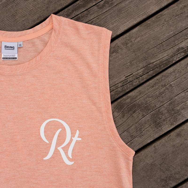 Rt Logo "LIFESTYLE WITH RUNNING" Sleeve-less Tee