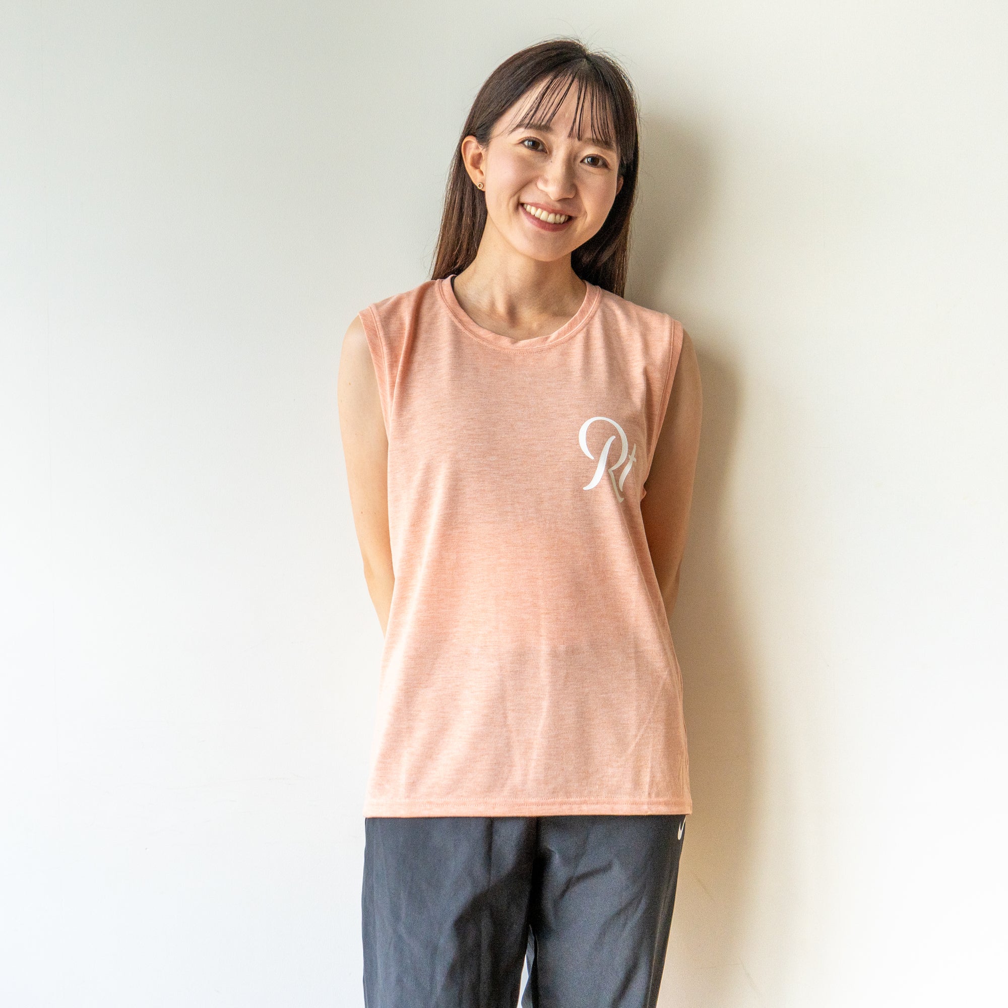 Rt Logo "LIFESTYLE WITH RUNNING" Sleeve-less Tee