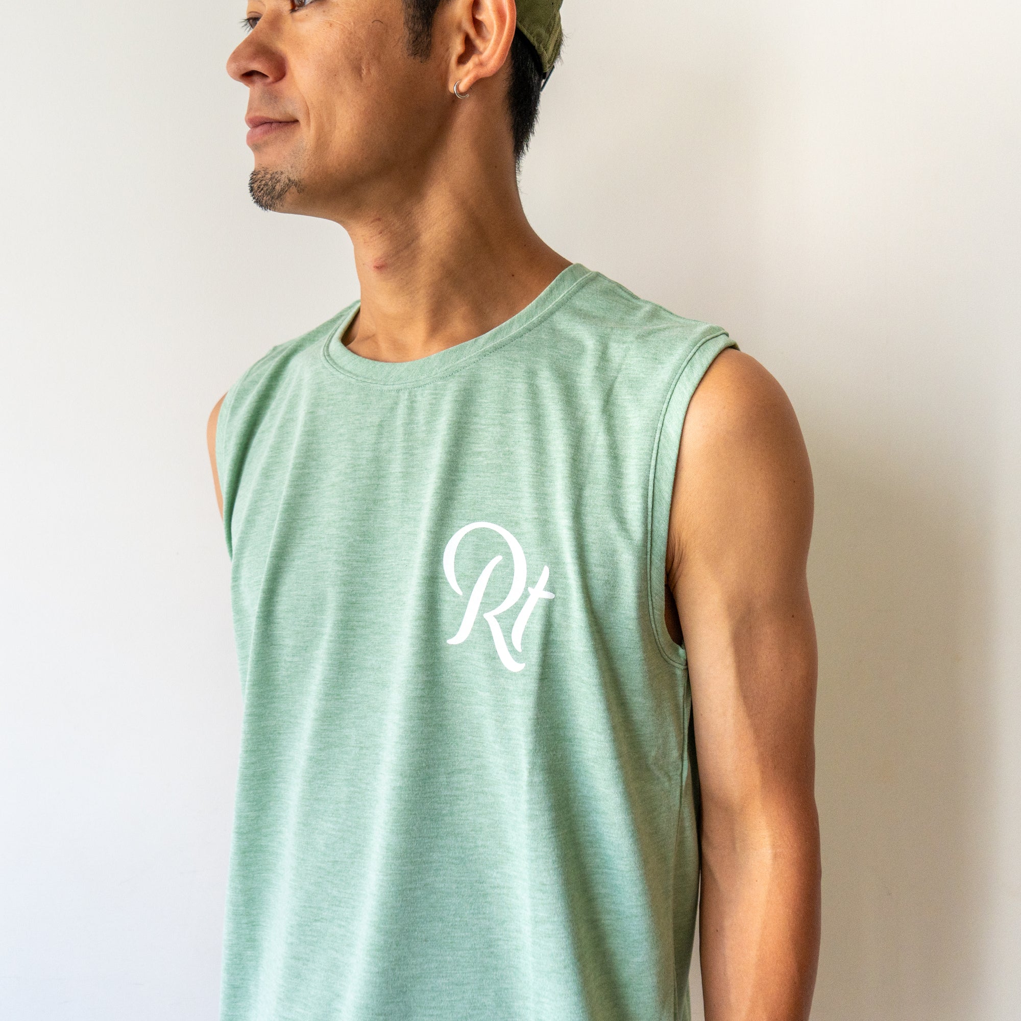 Rt Logo "LIFESTYLE WITH RUNNING" Sleeve-less Tee