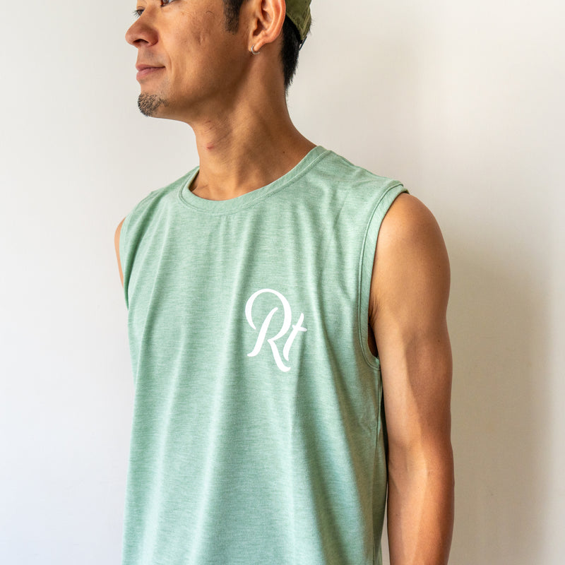 Rt Logo "LIFESTYLE WITH RUNNING" Sleeve-less Tee