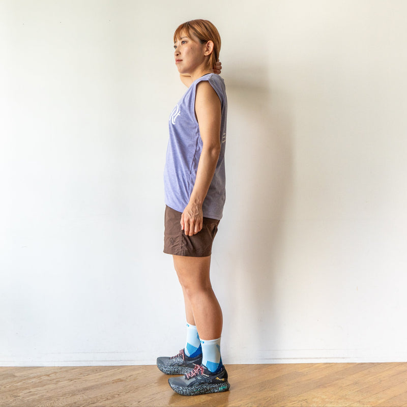 Rt Logo "LIFESTYLE WITH RUNNING" Sleeve-less Tee