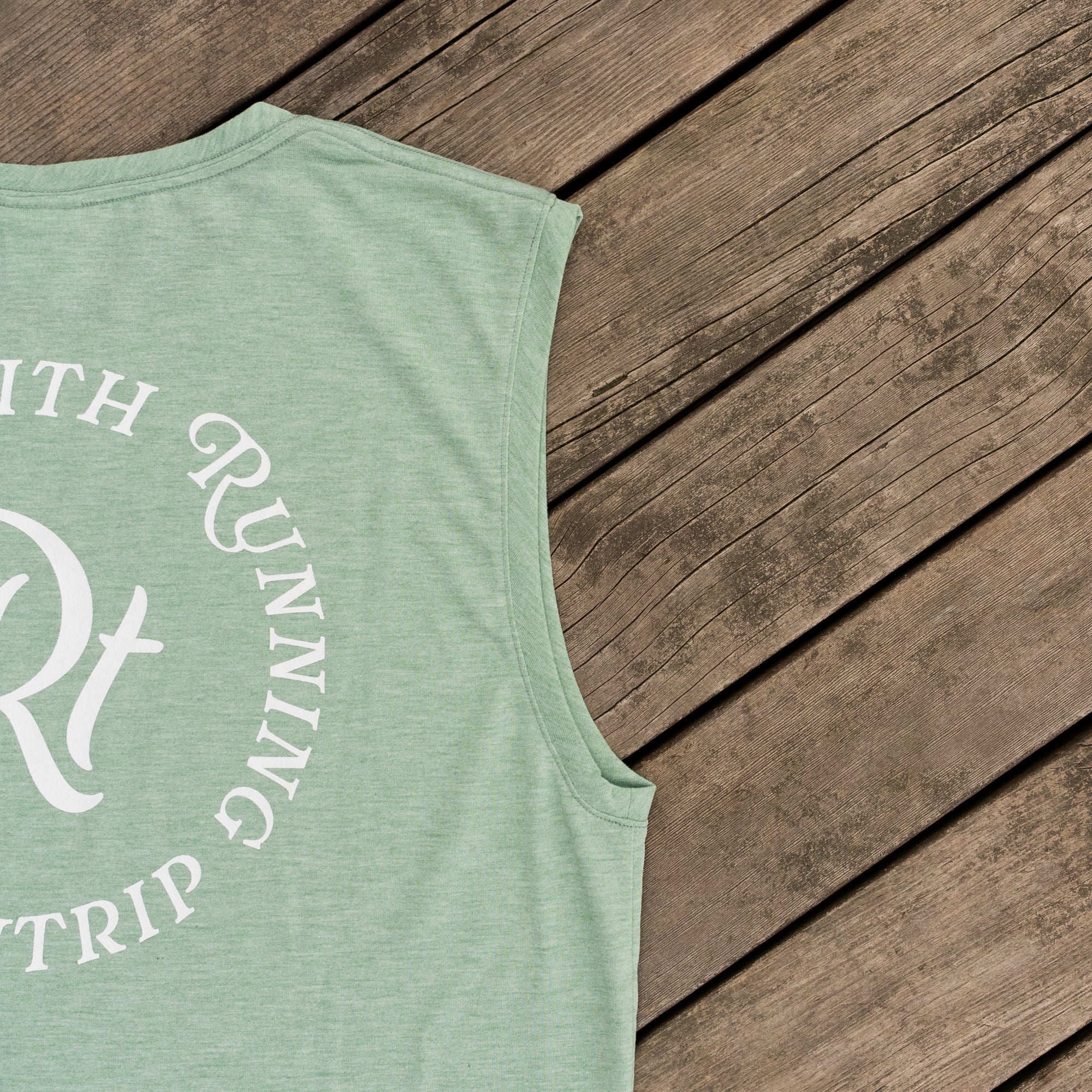 Rt Logo "LIFESTYLE WITH RUNNING" Sleeve-less Tee