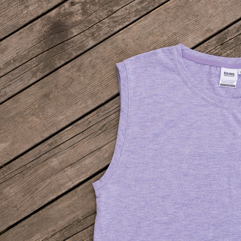 Rt Logo "LIFESTYLE WITH RUNNING" Sleeve-less Tee