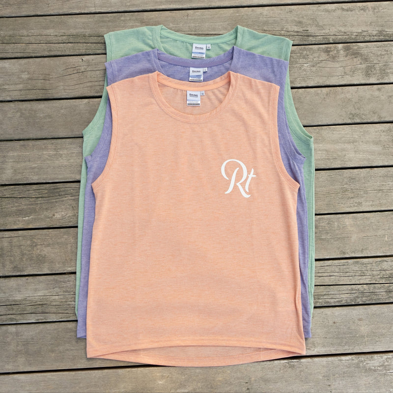 Rt Logo "LIFESTYLE WITH RUNNING" Sleeve-less Tee