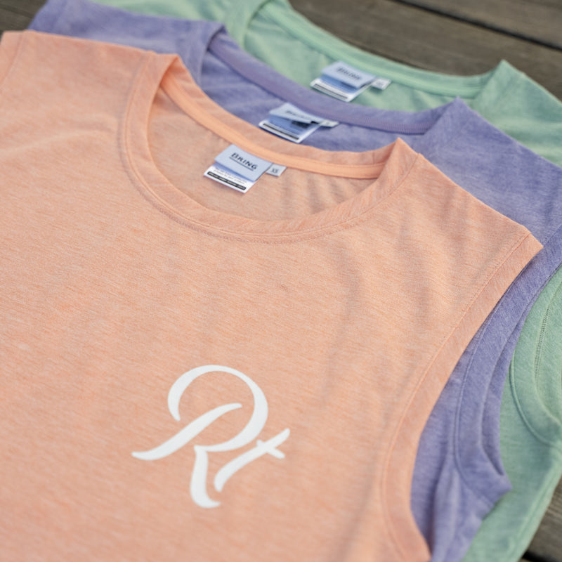 Rt Logo "LIFESTYLE WITH RUNNING" Sleeve-less Tee