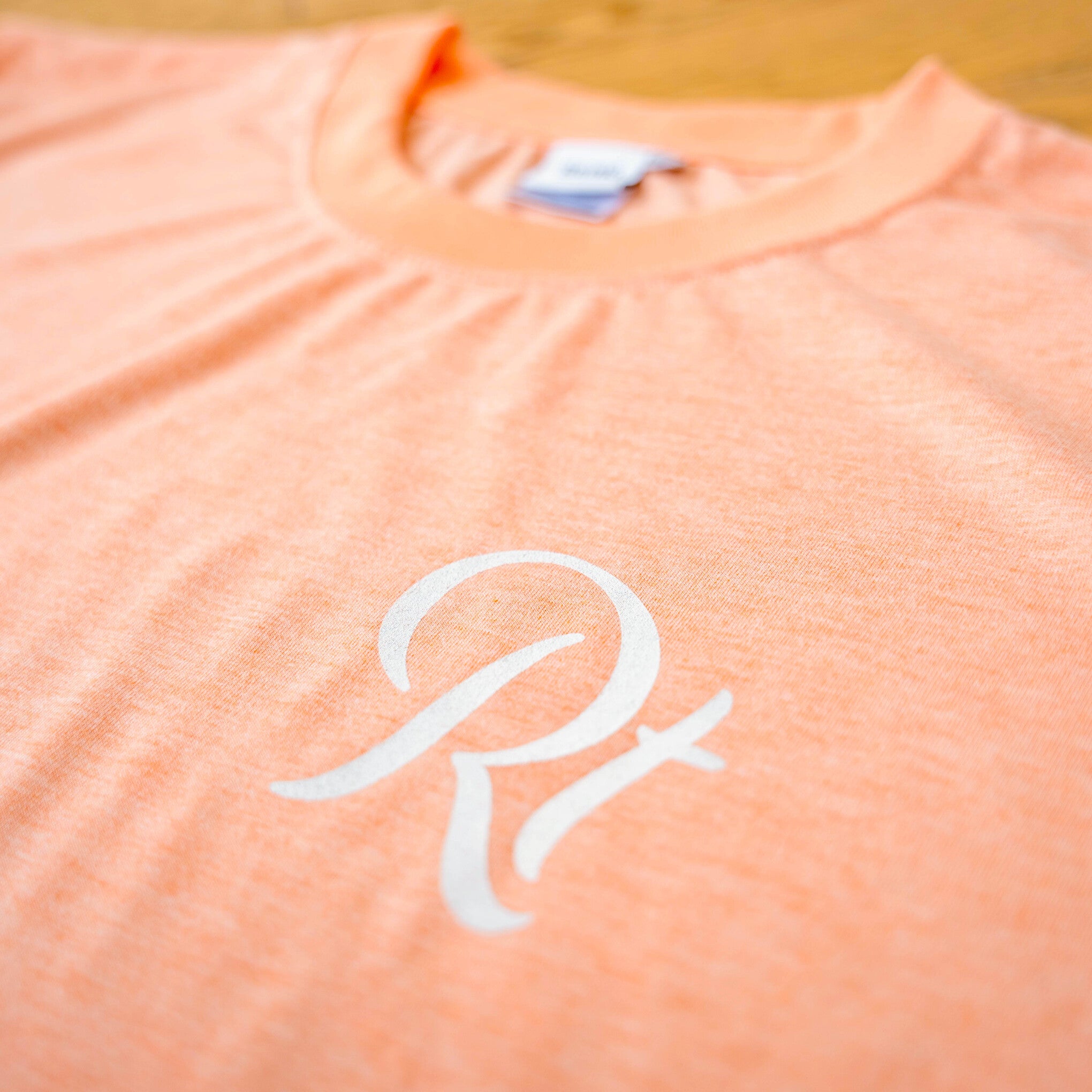 【展示サンプル】Rt Logo "LIFESTYLE WITH RUNNING" Tee（Heather Orange）
