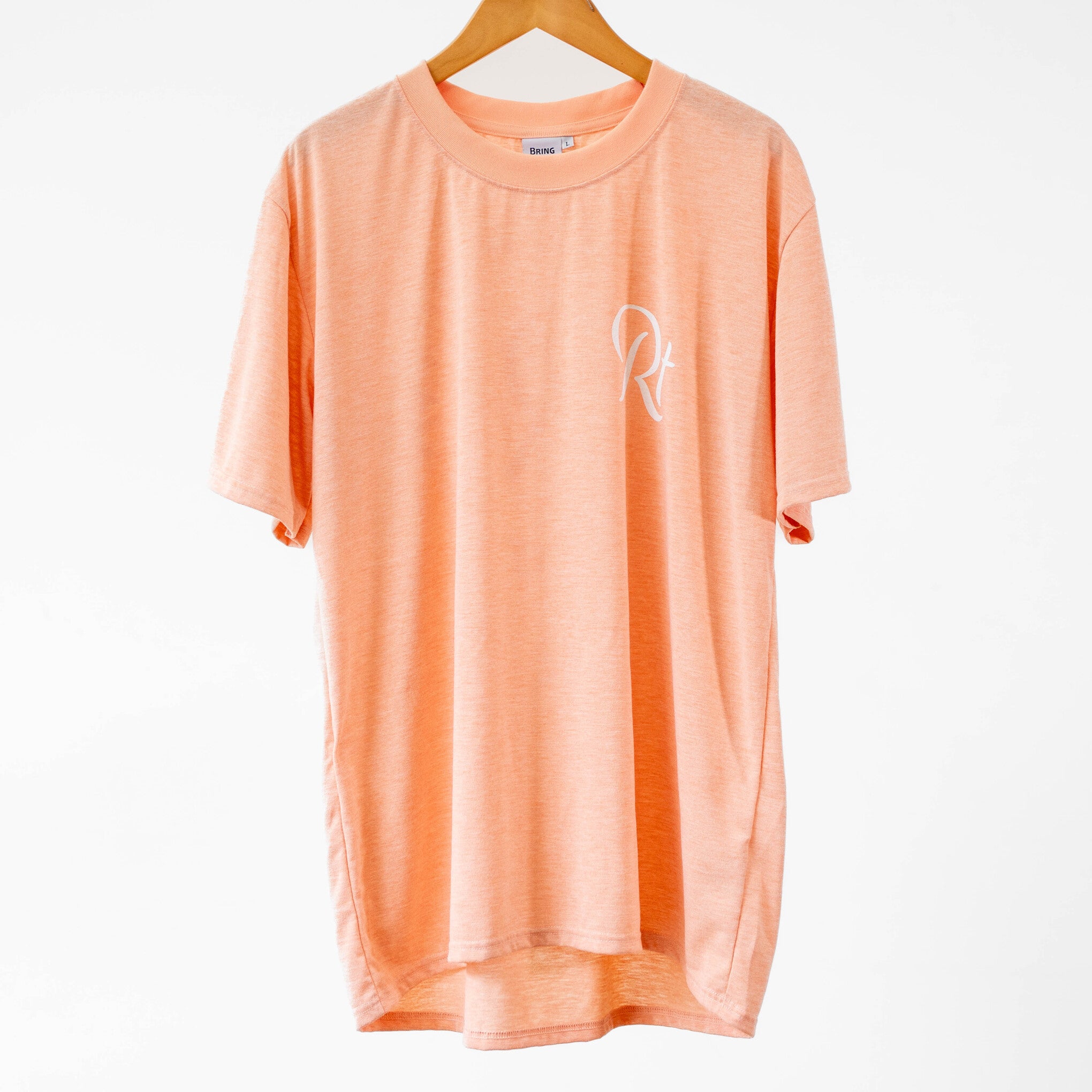 【展示サンプル】Rt Logo "LIFESTYLE WITH RUNNING" Tee（Heather Orange）