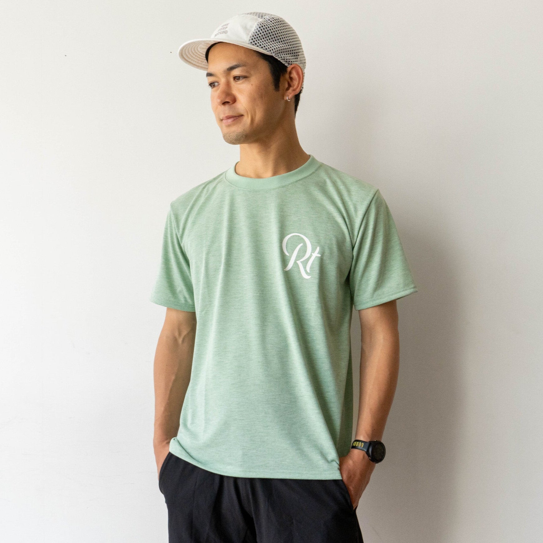 【展示サンプル】Rt Logo "LIFESTYLE WITH RUNNING" Tee（Heather Orange）