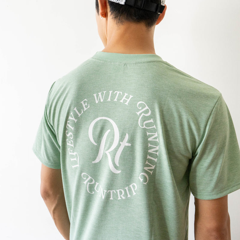 Rt Logo "LIFESTYLE WITH RUNNING" Tee