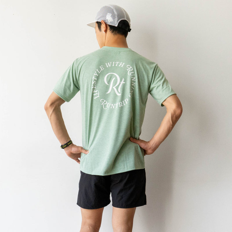Rt Logo "LIFESTYLE WITH RUNNING" Tee