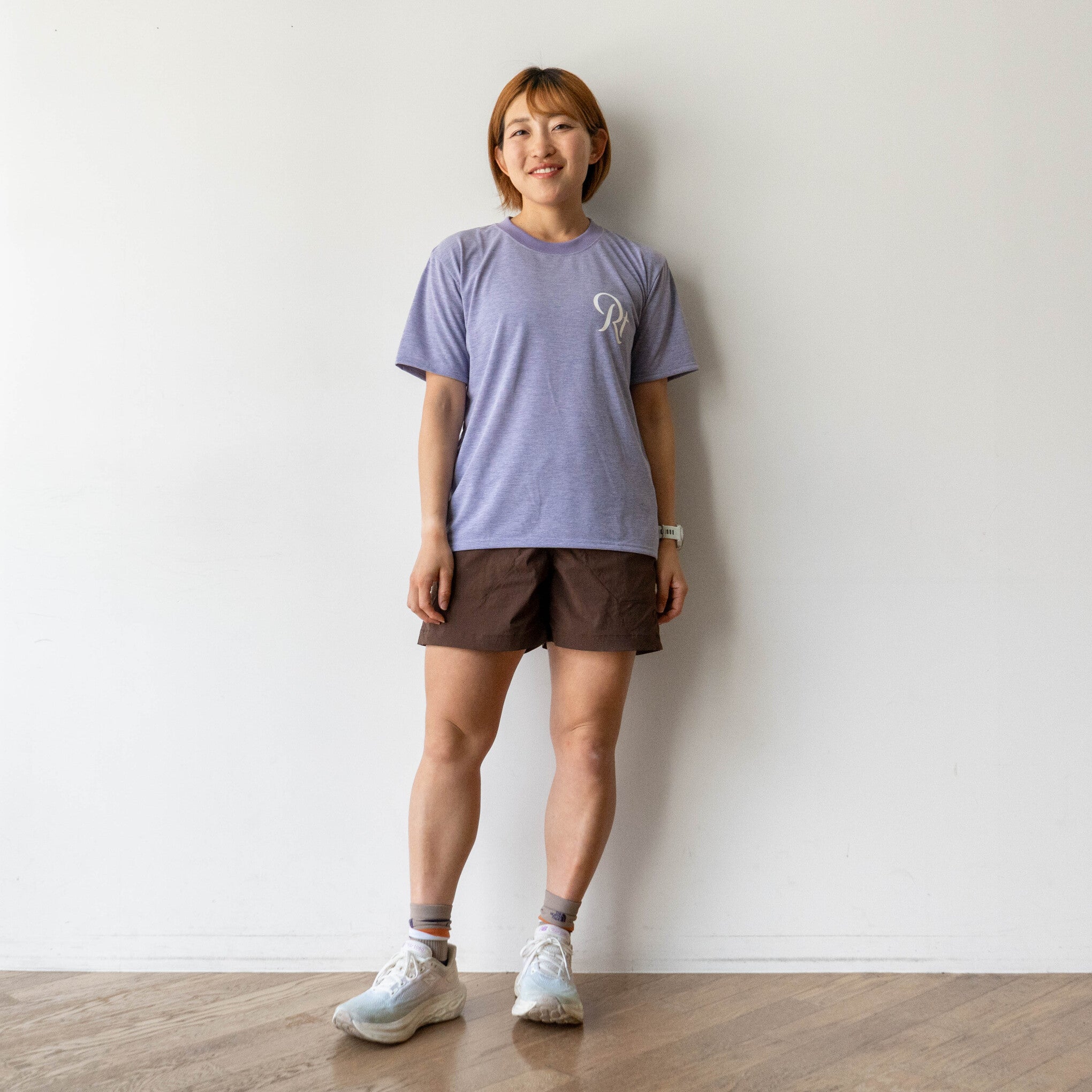 【展示サンプル】Rt Logo "LIFESTYLE WITH RUNNING" Tee（Heather Orange）