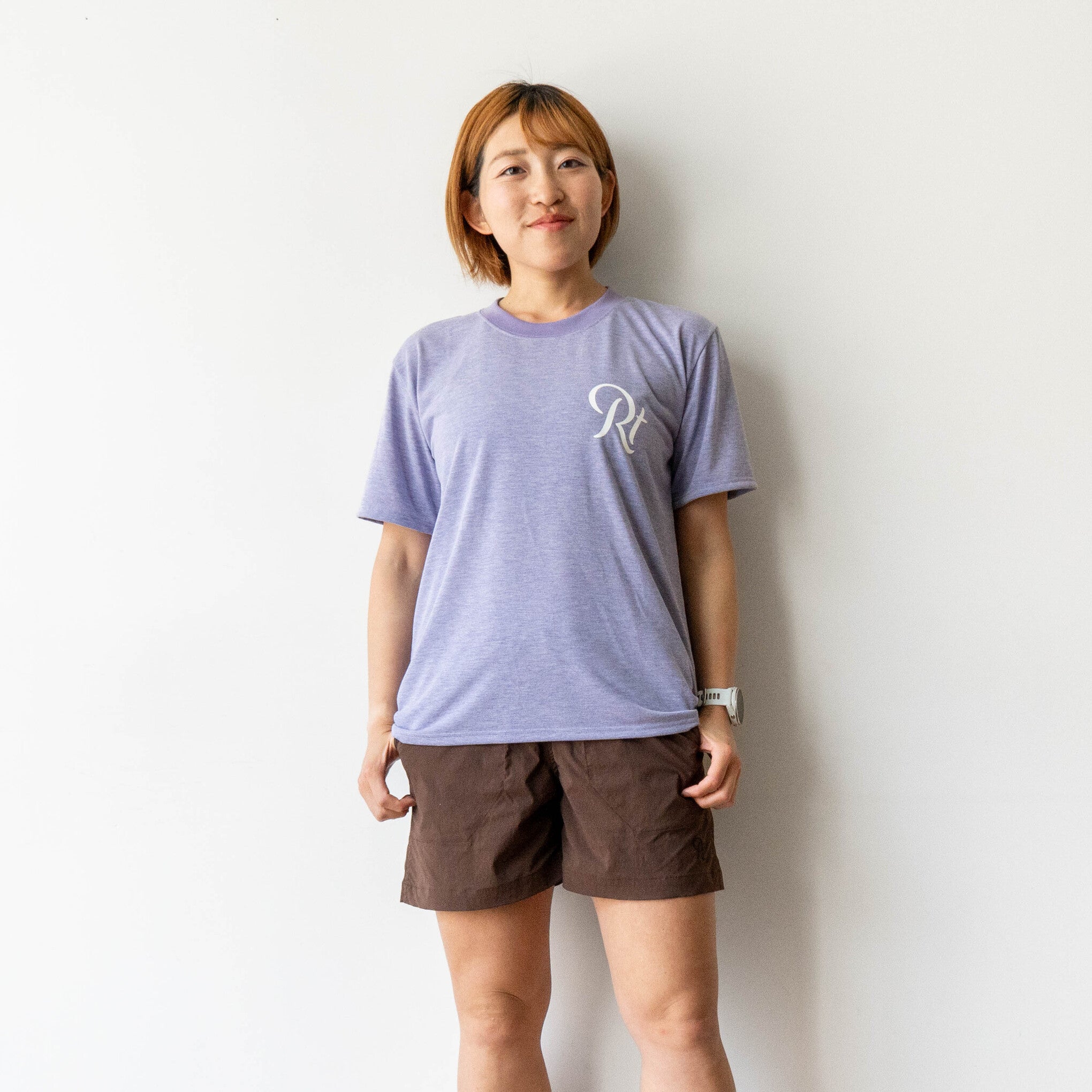 【展示サンプル】Rt Logo "LIFESTYLE WITH RUNNING" Tee（Heather Orange）