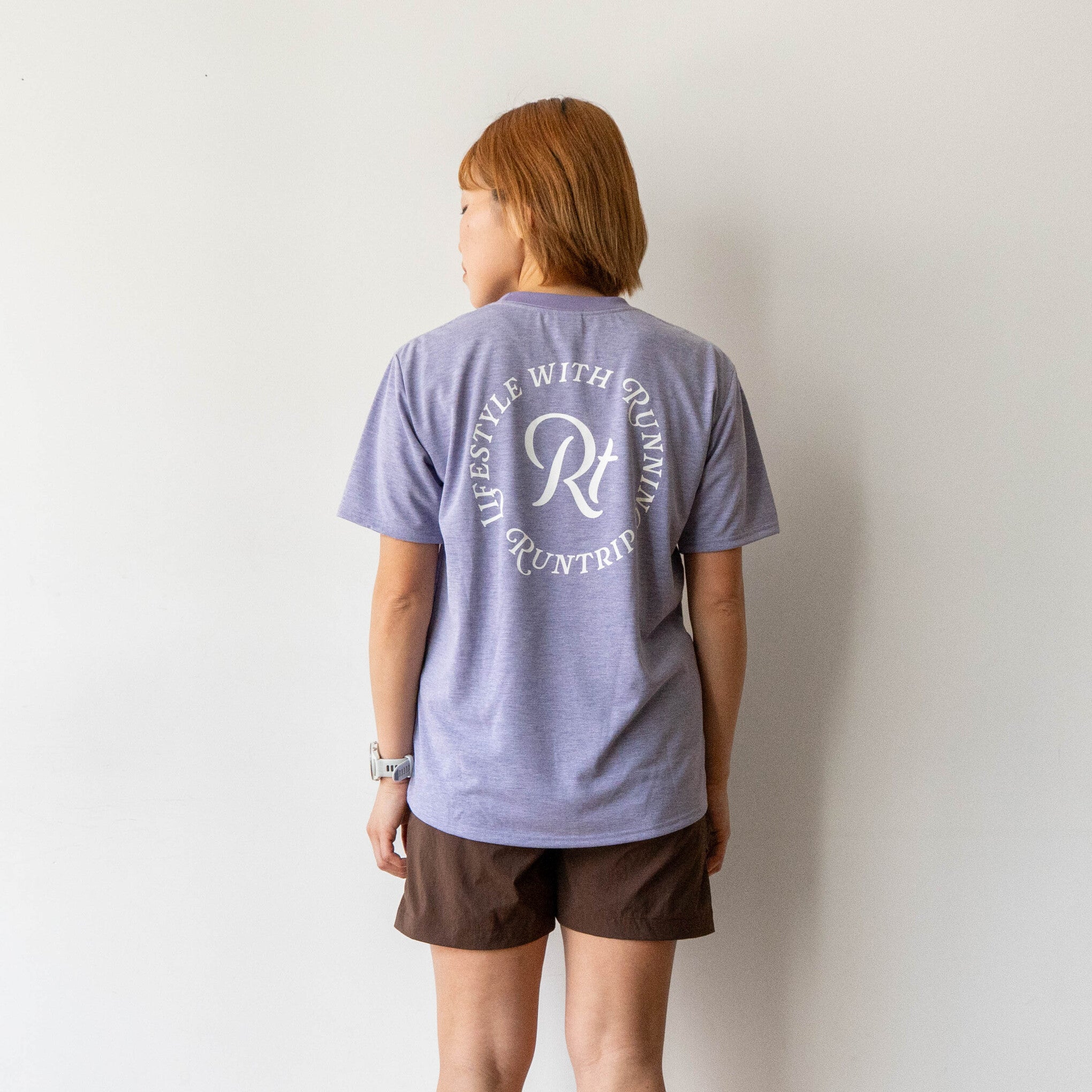 【展示サンプル】Rt Logo "LIFESTYLE WITH RUNNING" Tee（Heather Orange）