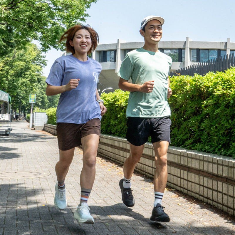 Rt Logo "LIFESTYLE WITH RUNNING" Tee
