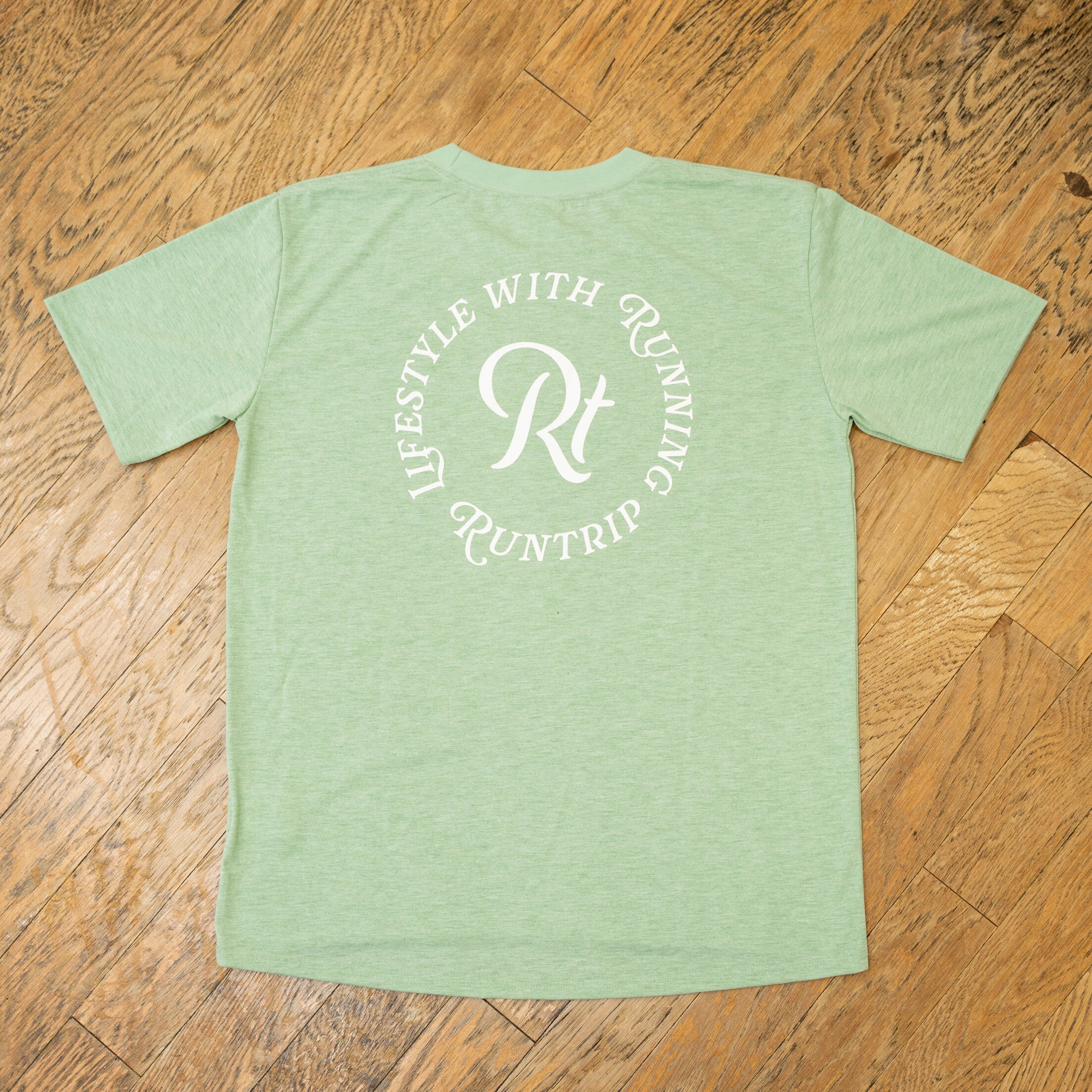 【展示サンプル】Rt Logo "LIFESTYLE WITH RUNNING" Tee（Heather Orange）