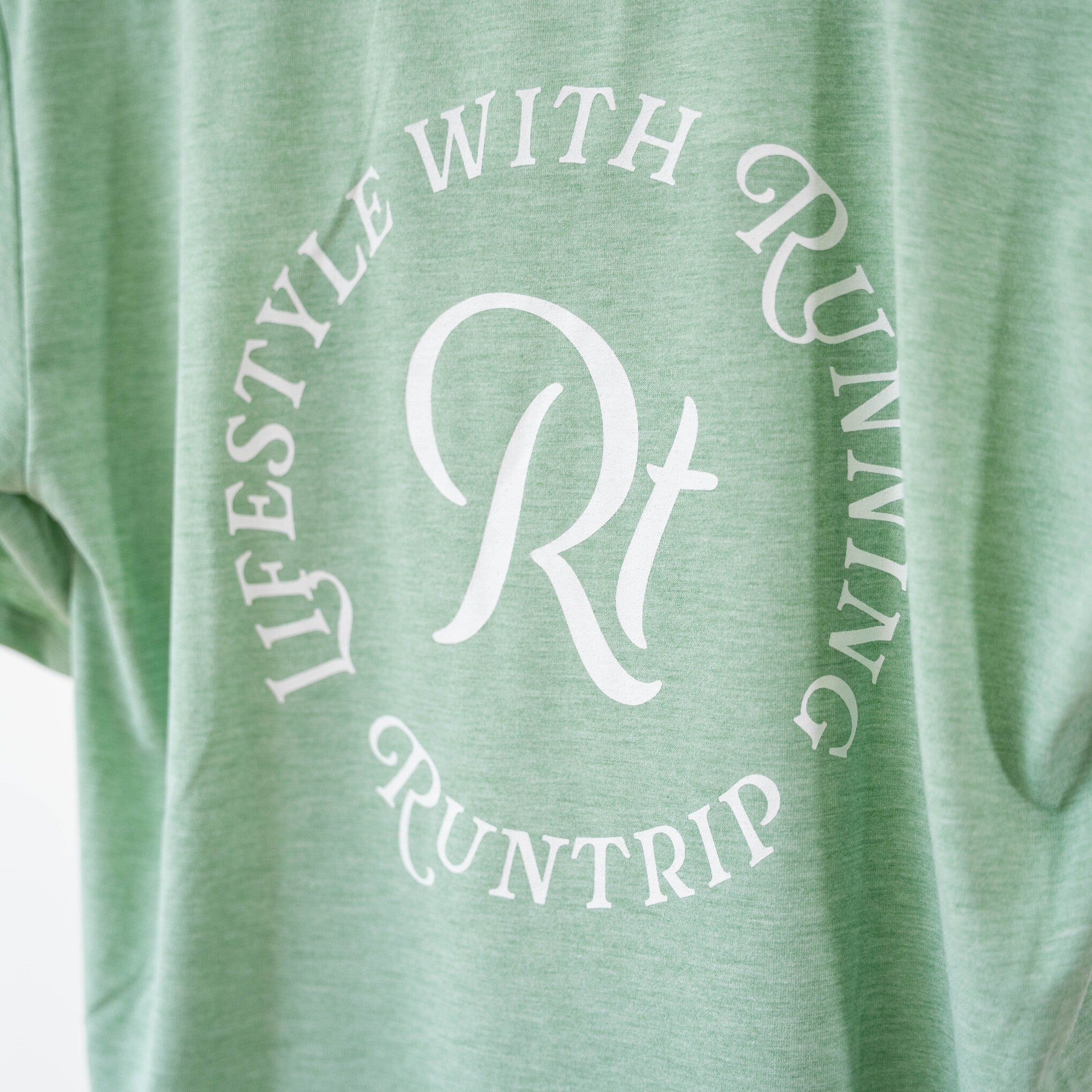 【展示サンプル】Rt Logo "LIFESTYLE WITH RUNNING" Tee（Heather Orange）