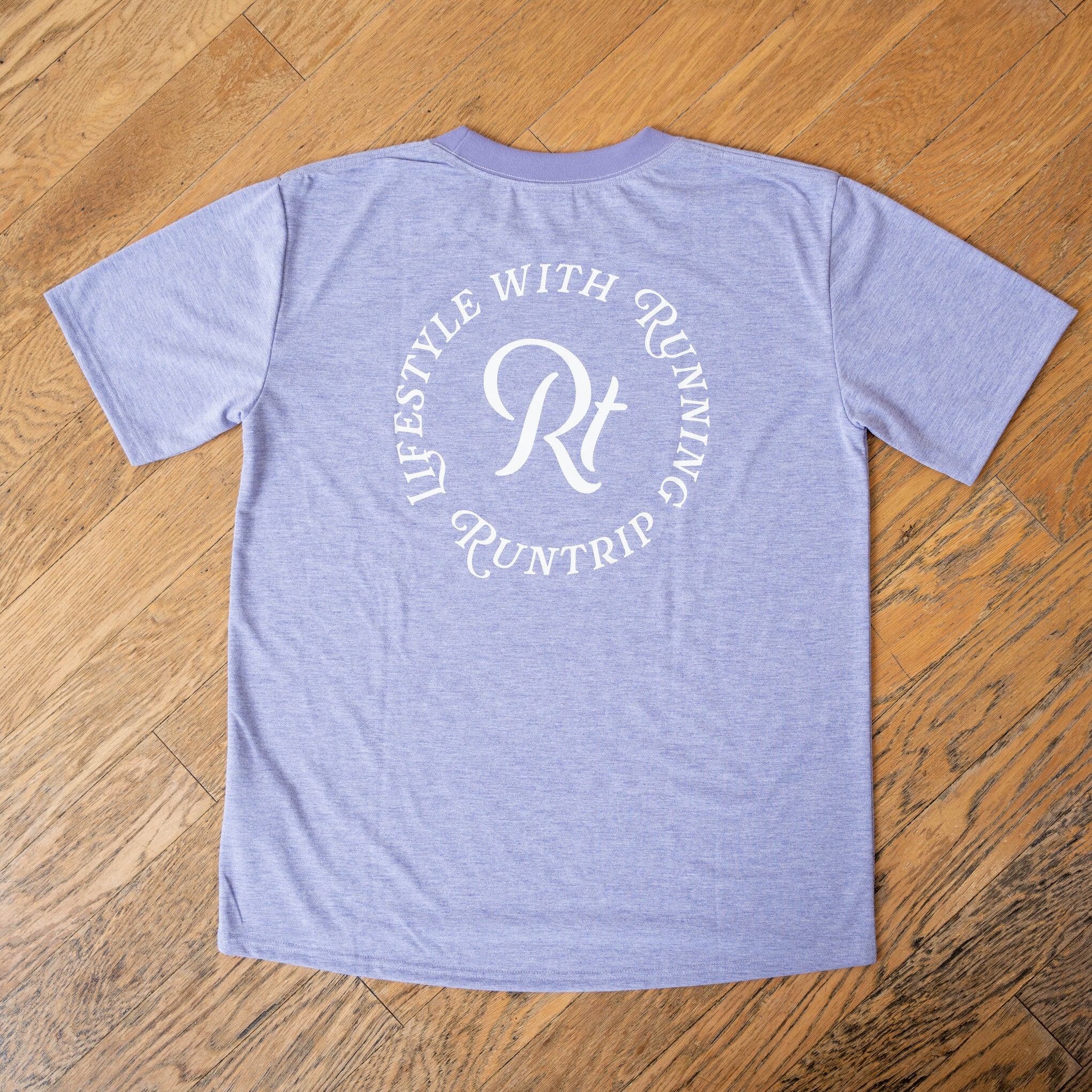 【展示サンプル】Rt Logo "LIFESTYLE WITH RUNNING" Tee（Heather Orange）