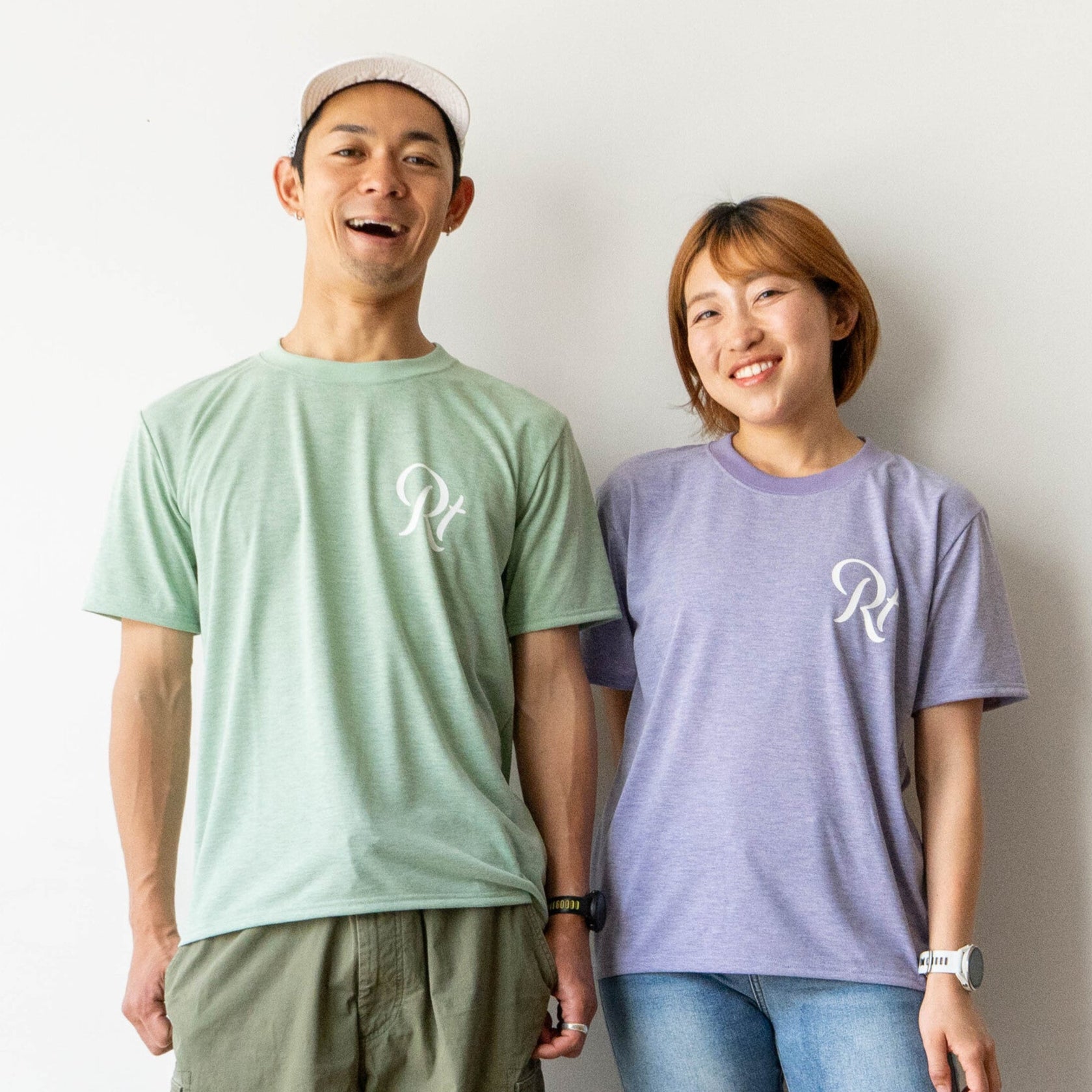 【展示サンプル】Rt Logo "LIFESTYLE WITH RUNNING" Tee（Heather Orange）