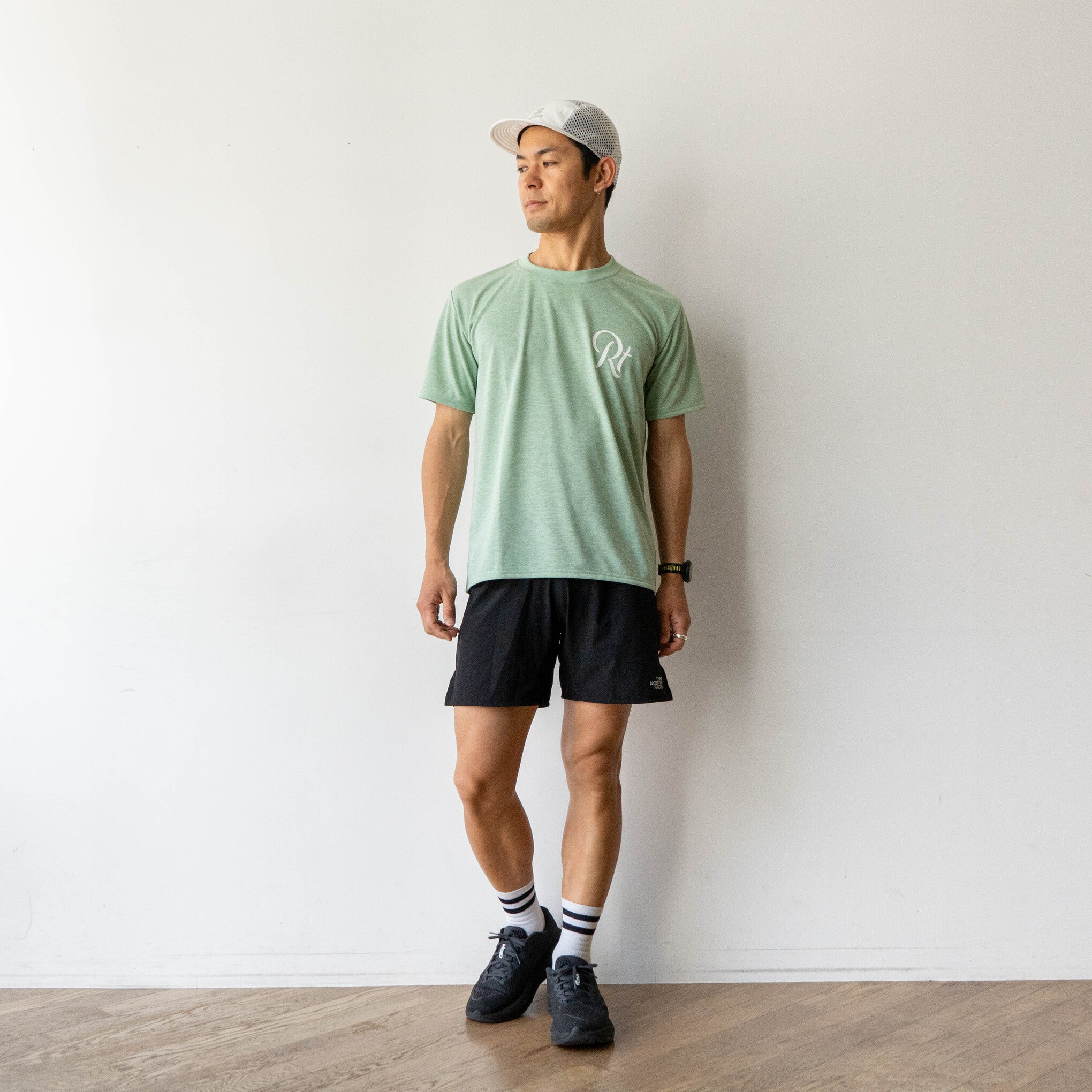 【展示サンプル】Rt Logo "LIFESTYLE WITH RUNNING" Tee（Heather Orange）