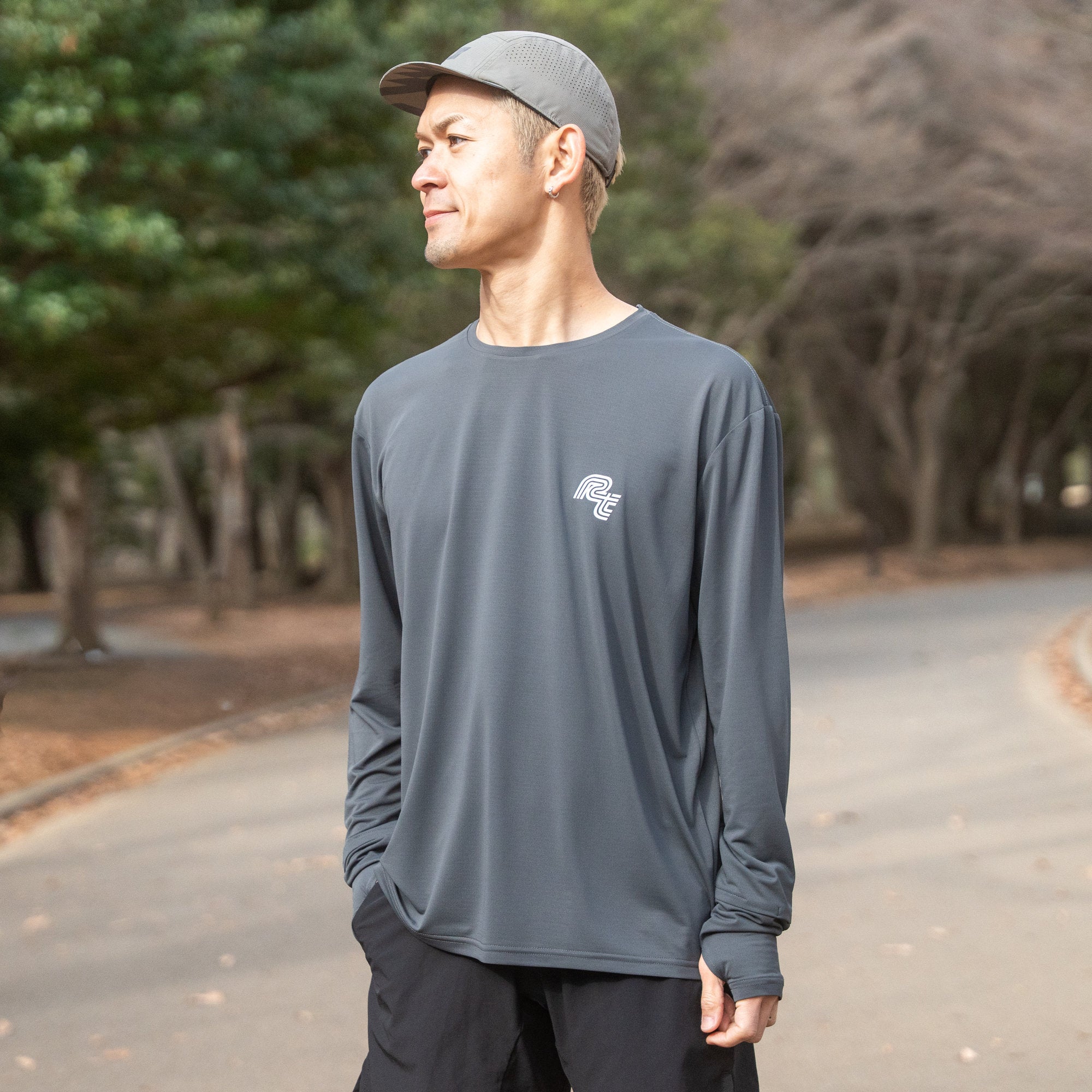 Rt Track Logo Long-Sleeve Tee
