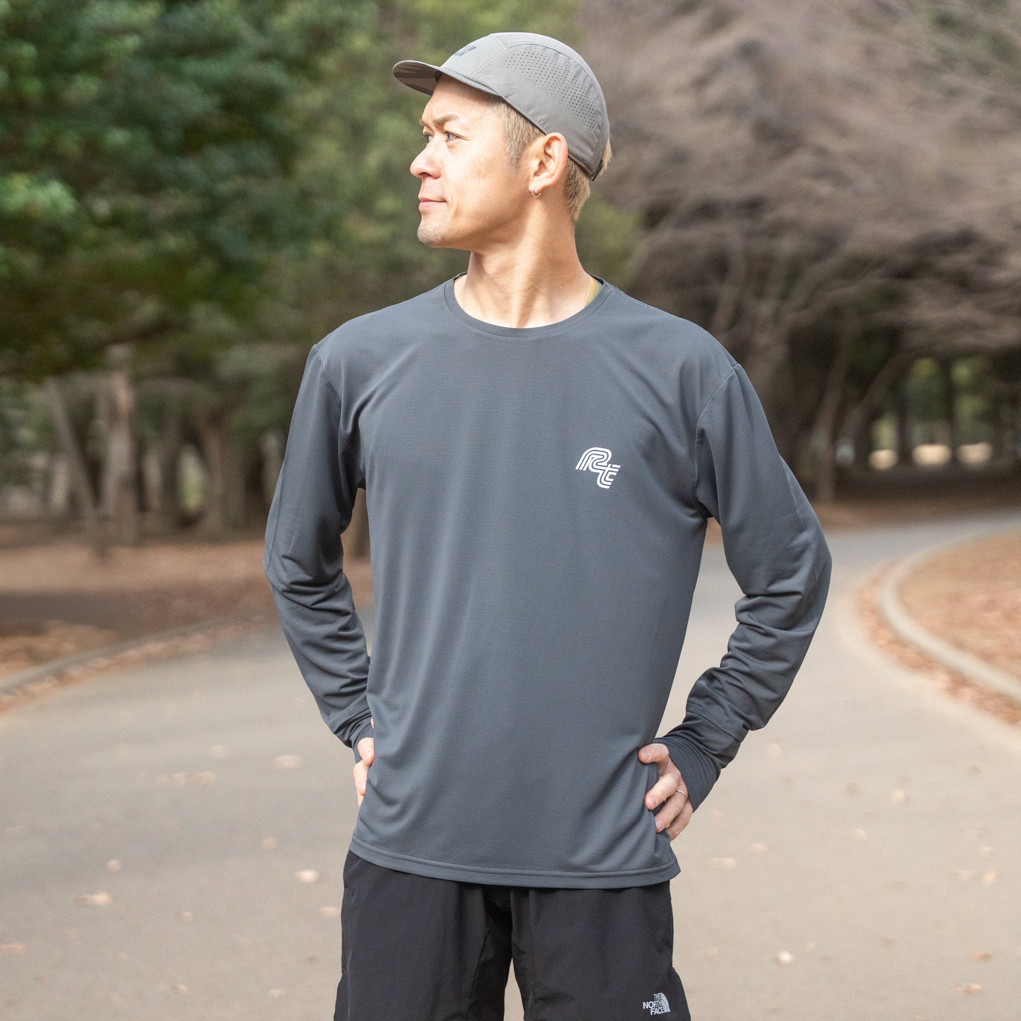 Rt Track Logo Long-Sleeve Tee