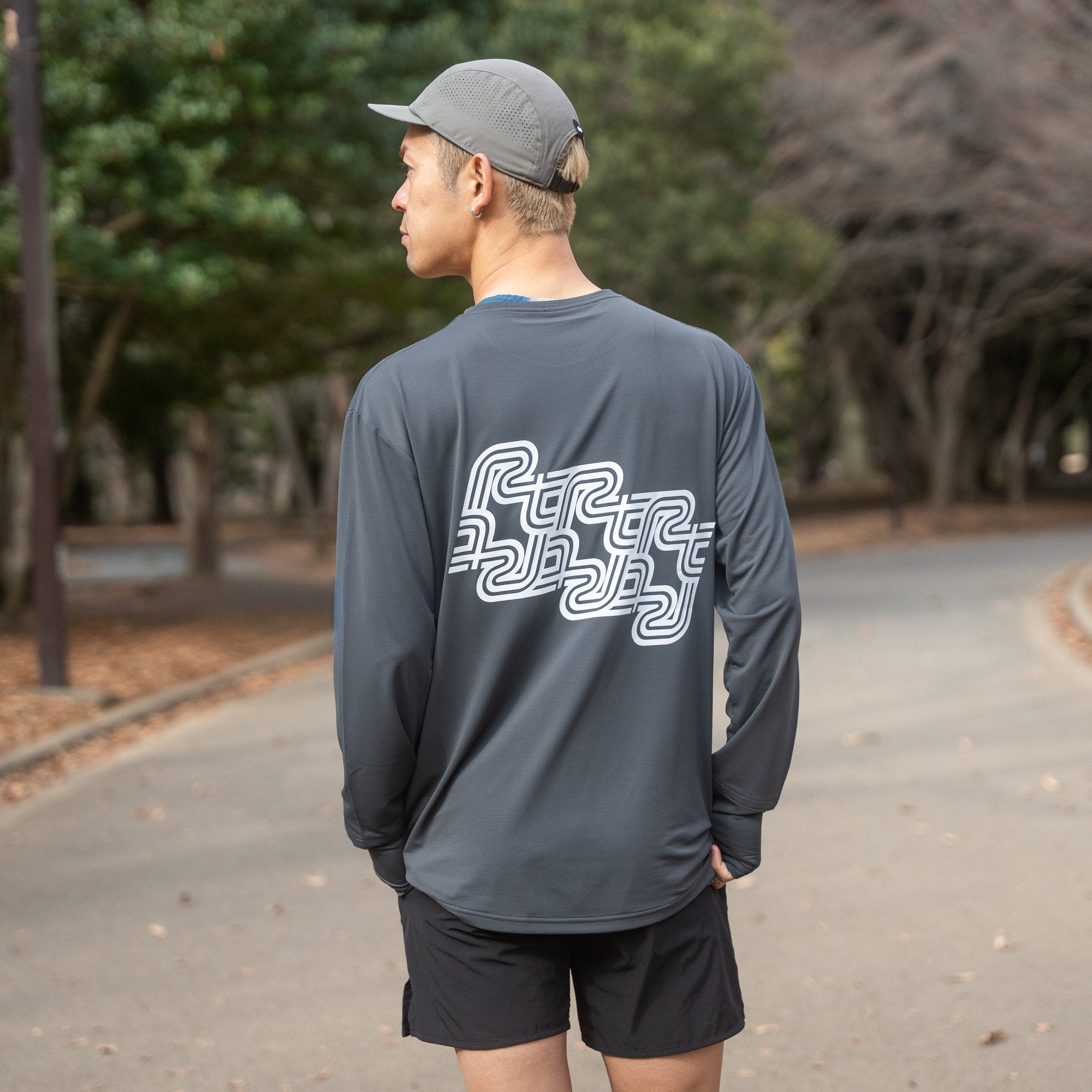 Rt Track Logo Long-Sleeve Tee