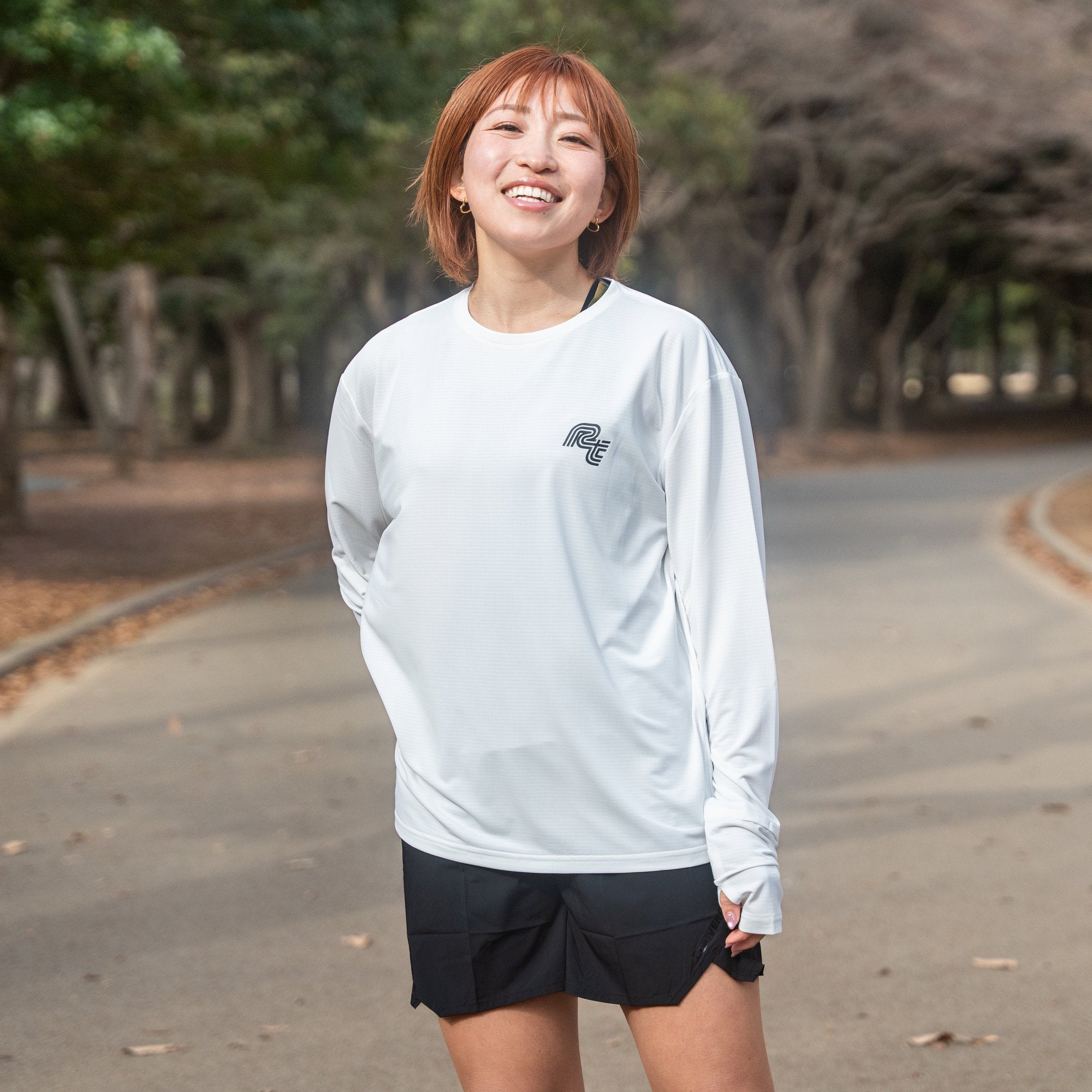 Rt Track Logo Long-Sleeve Tee