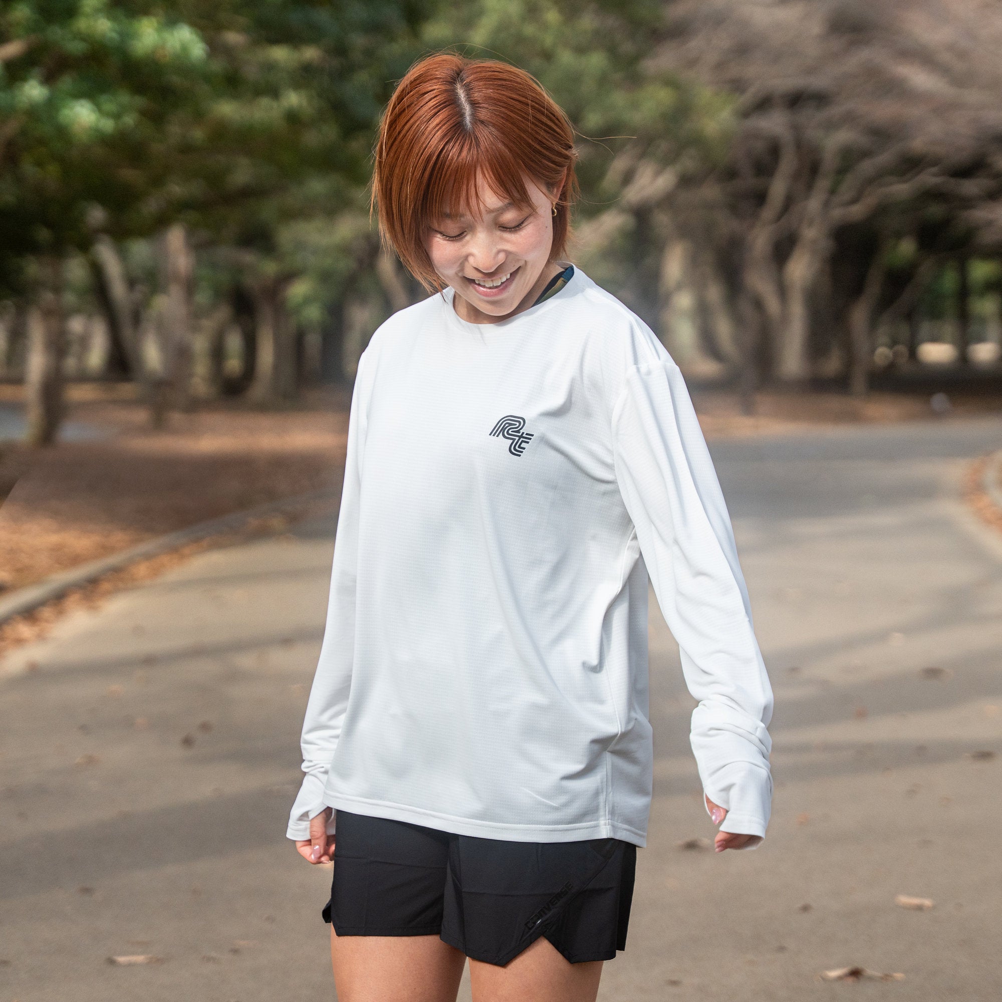 Rt Track Logo Long-Sleeve Tee