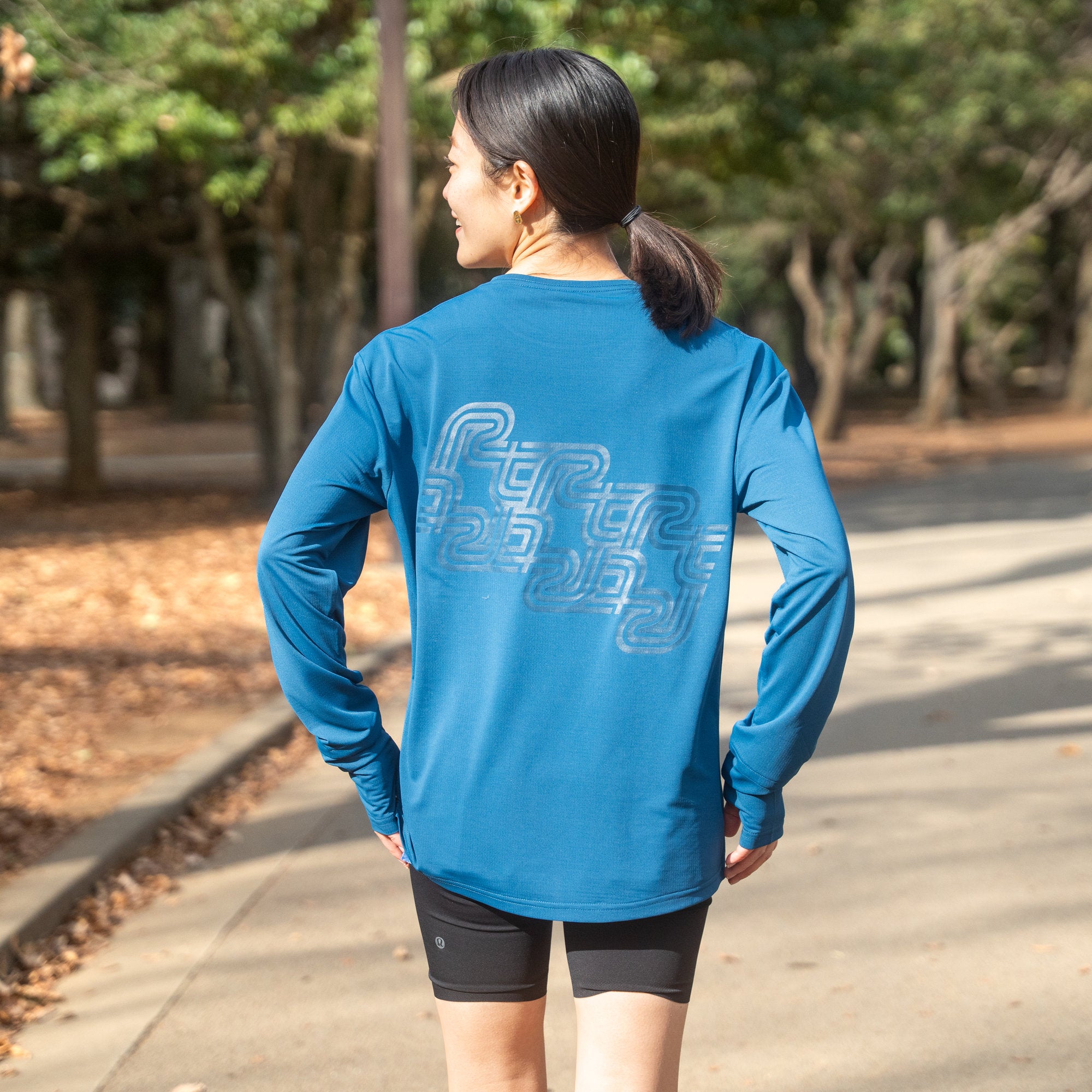 Rt Track Logo Long-Sleeve Tee