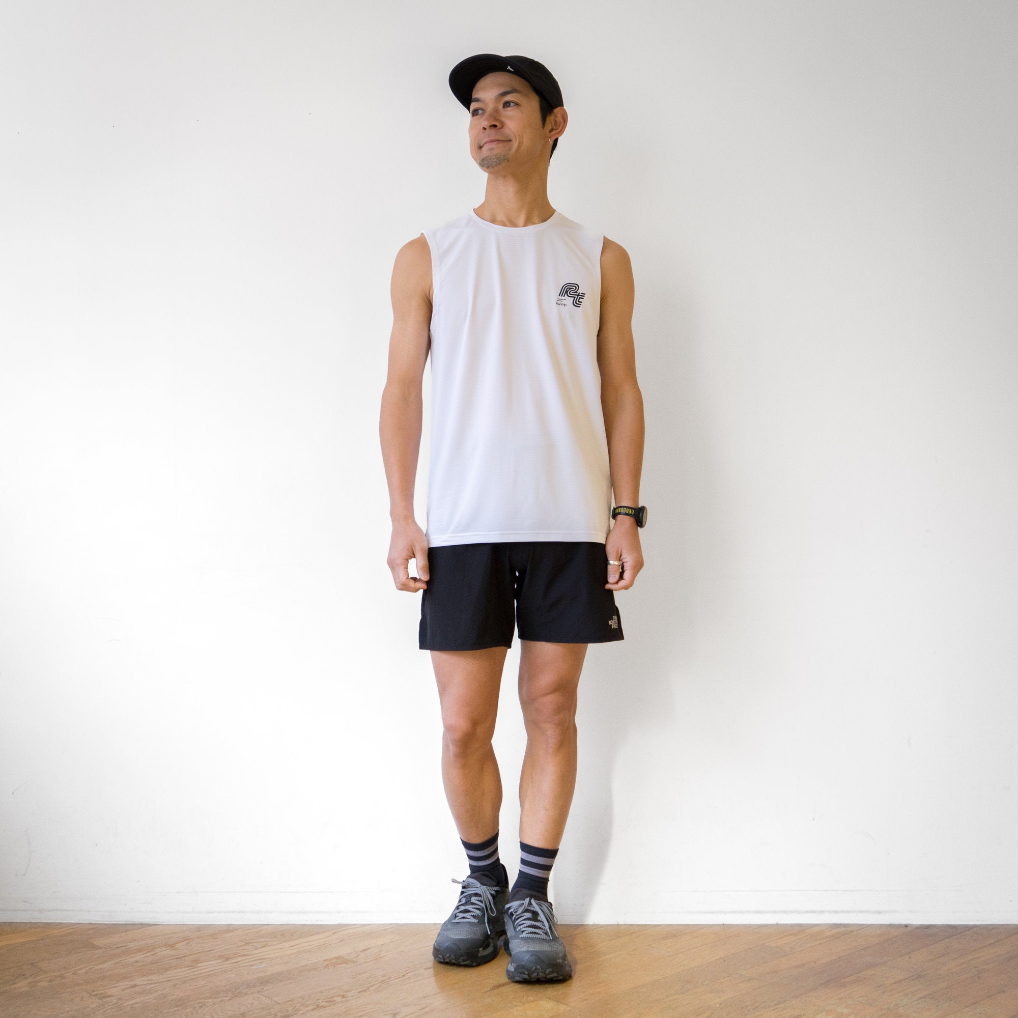 Rt Track Logo Sleeve-less Tee