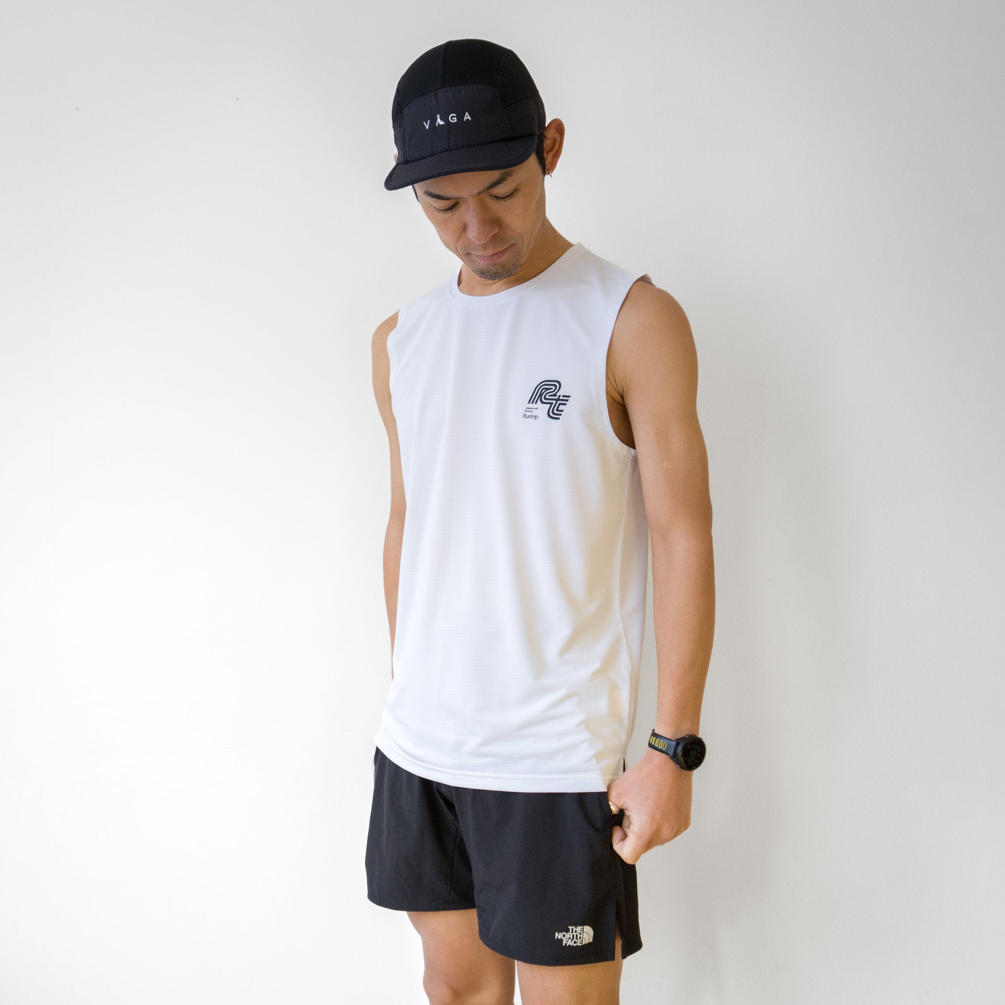 Rt Track Logo Sleeve-less Tee