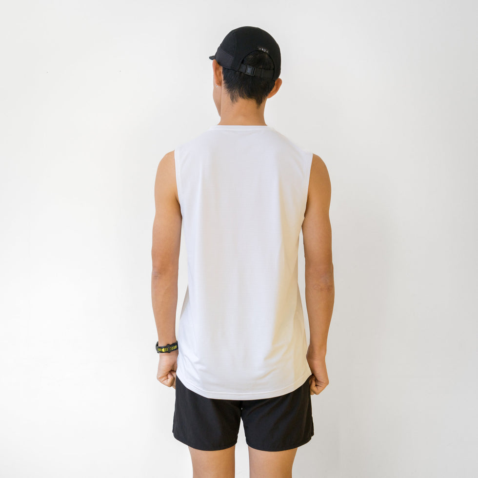 Rt Track Logo Sleeve-less Tee – Runtrip Store