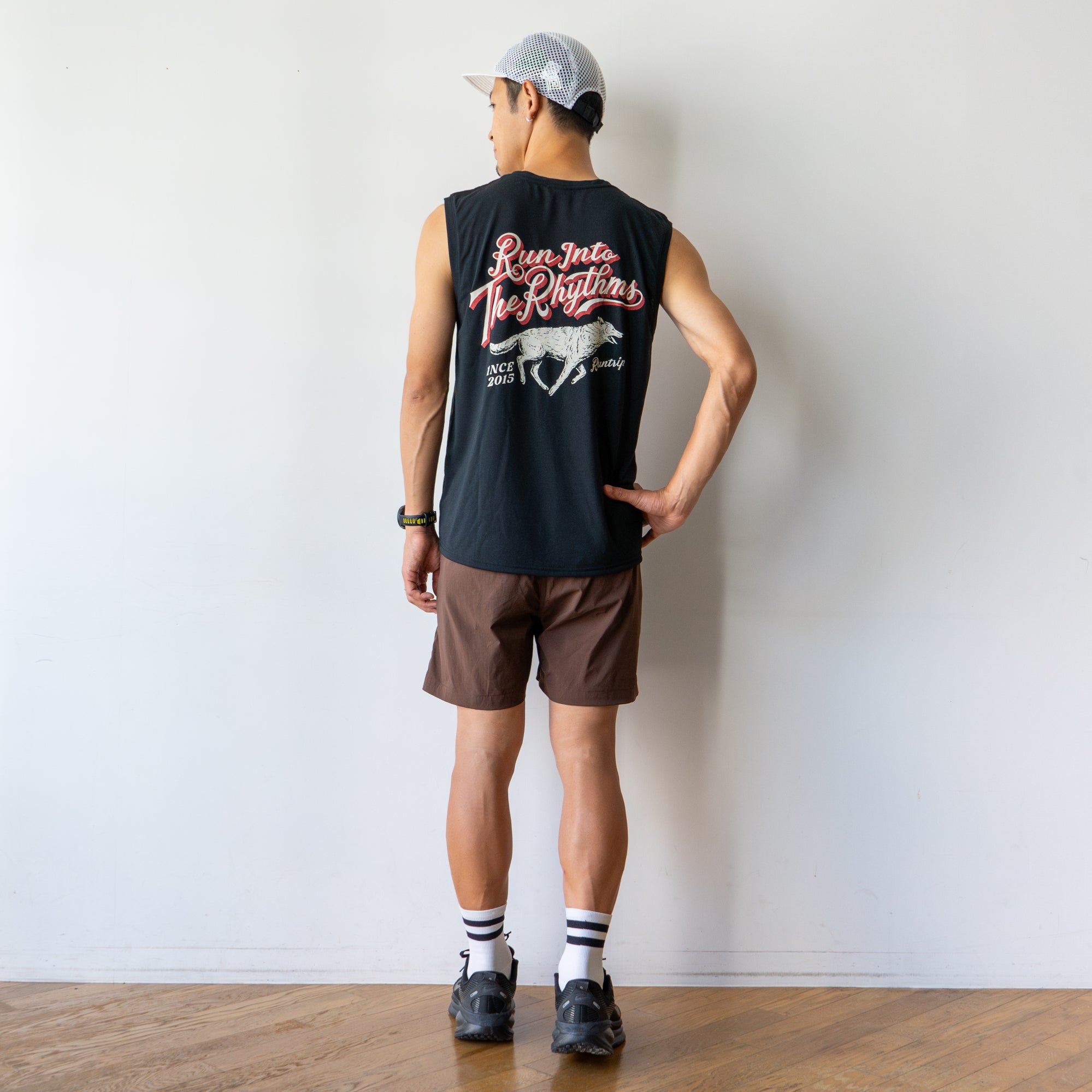 Run Into The Rhythms Sleeve-less Tee