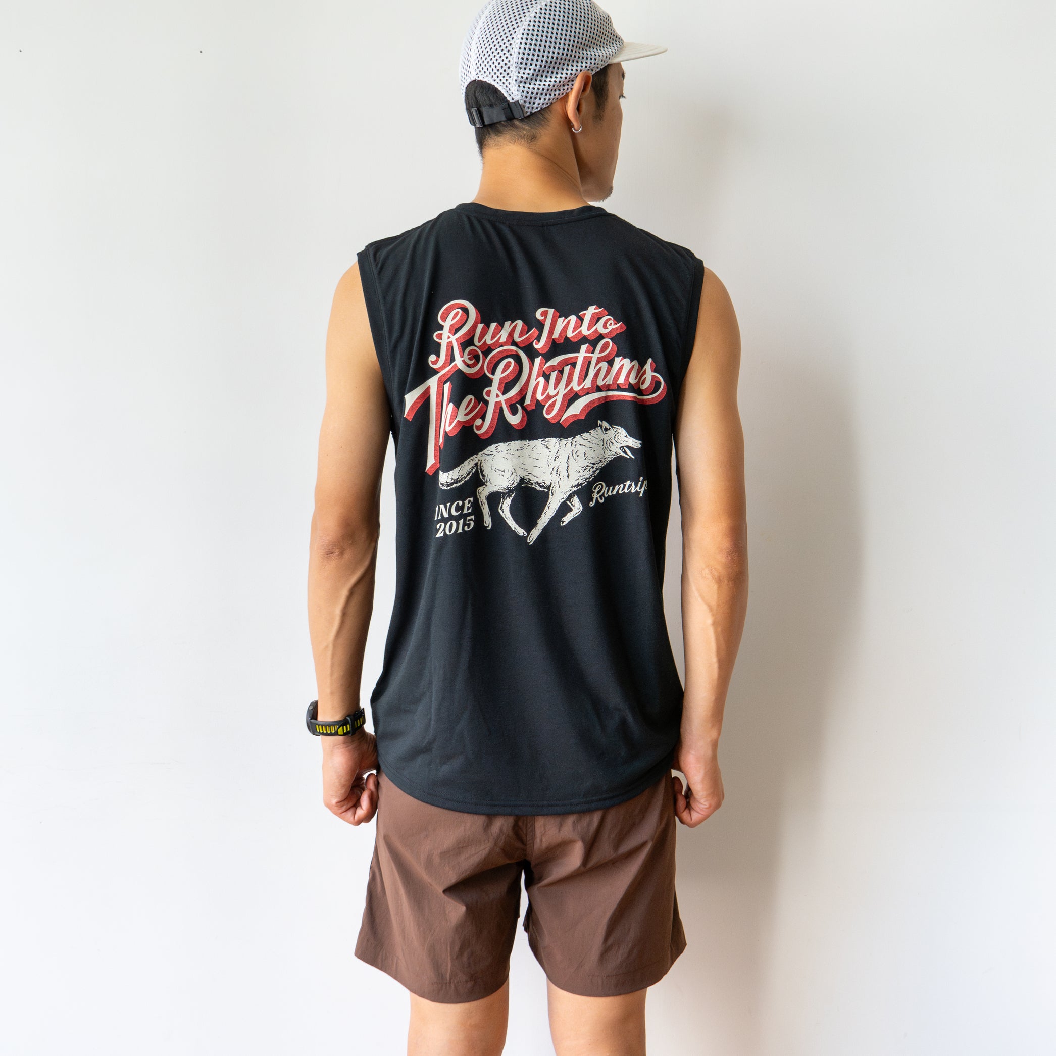 Run Into The Rhythms Sleeve-less Tee