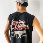 Run Into The Rhythms Sleeve-less Tee
