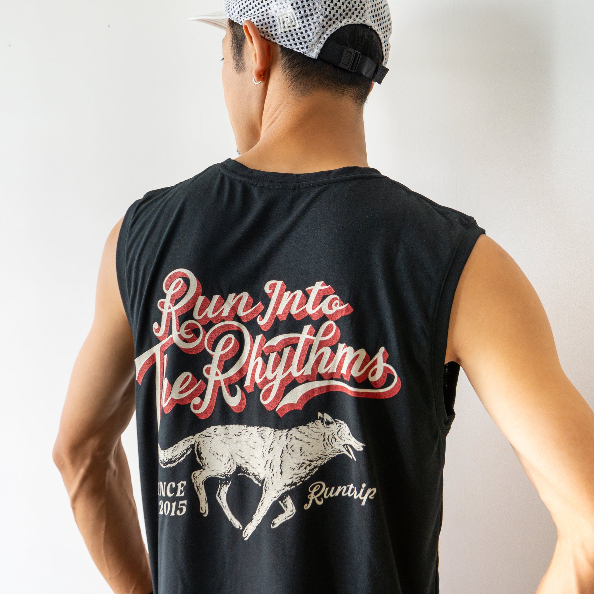 Run Into The Rhythms Sleeve-less Tee