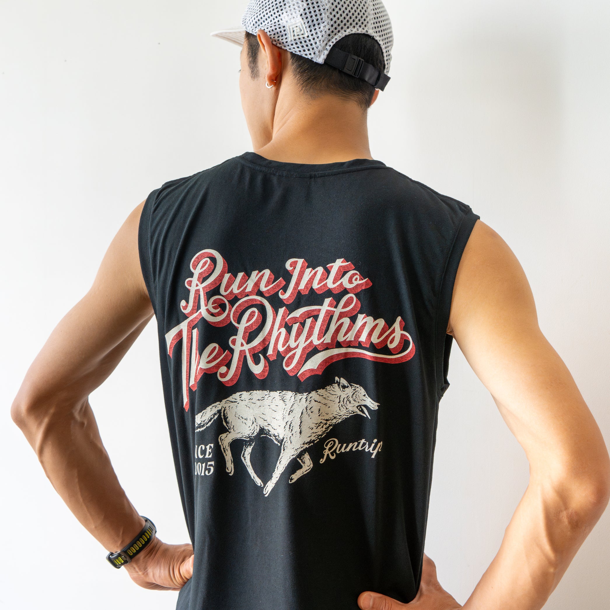 Run Into The Rhythms Sleeve-less Tee
