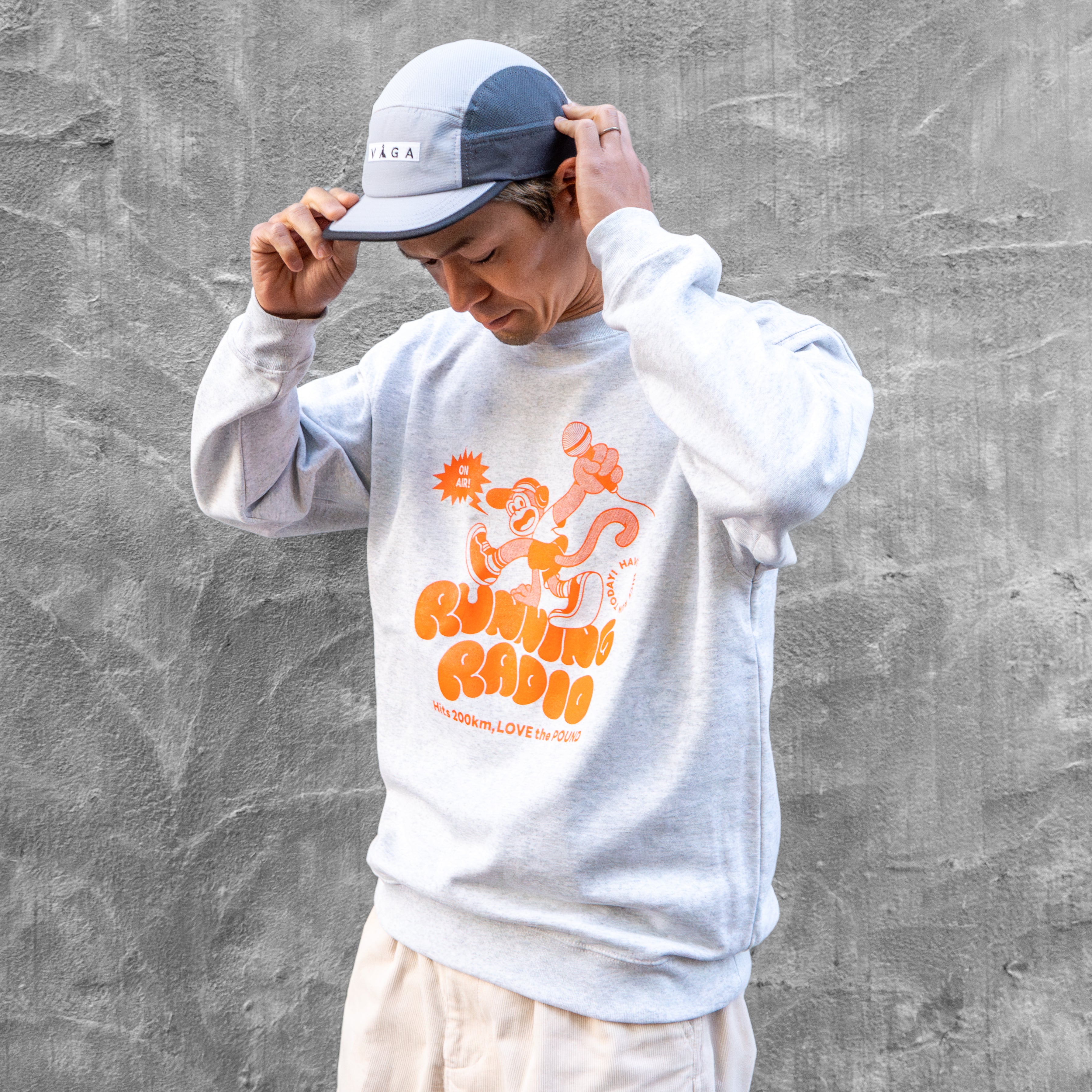 Running Radio Crewneck Sweat